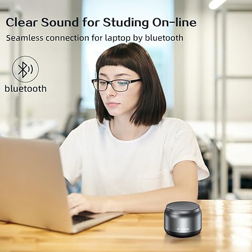 Miniatura 3 de LENRUE Altavoz Bluetooth, pequeños altavoces portátiles, mini altavoz inalámbrico con sonido claro de 5 W, tiempo de reproducción de 15 horas,