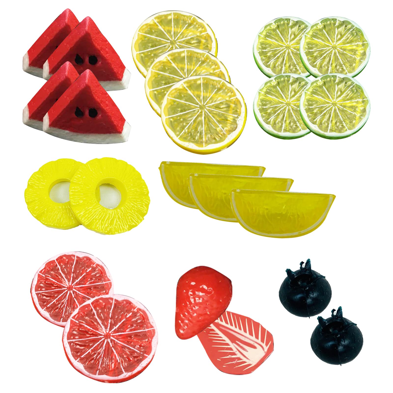 Amazon.co.jp: Colorful Slice Cut Fruit Food Samples Set of 8 Types