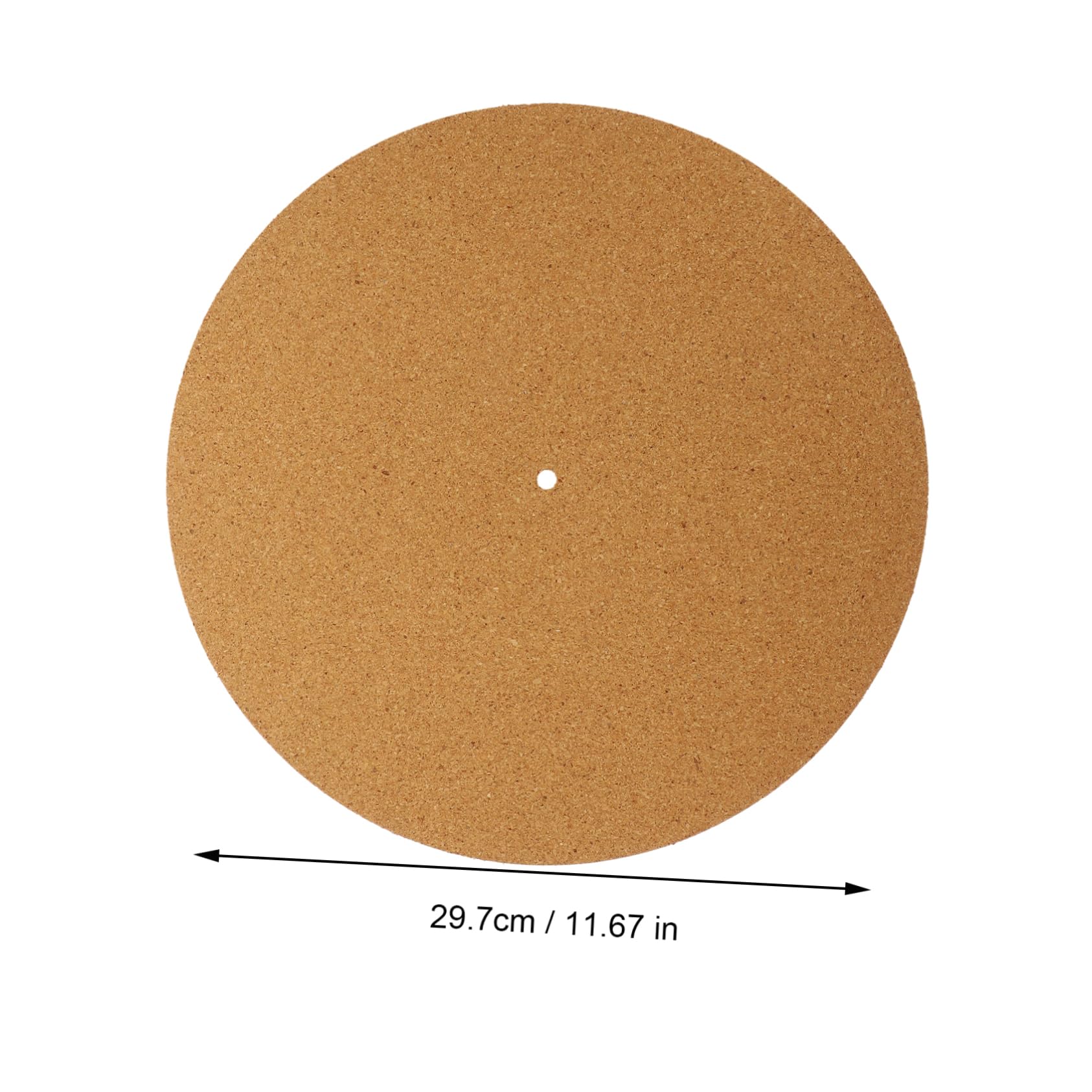 ERINGOGO 2Pcs Cork Turntable Slipmat for Vinyl Record Players Durable Protective Mat Reduces Vibration Improves Sound Compatible with Turntables