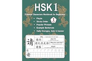 HSK 1 Chinese Characters Workbook for Beginners: Master New Vocabulary and Strokes Easily