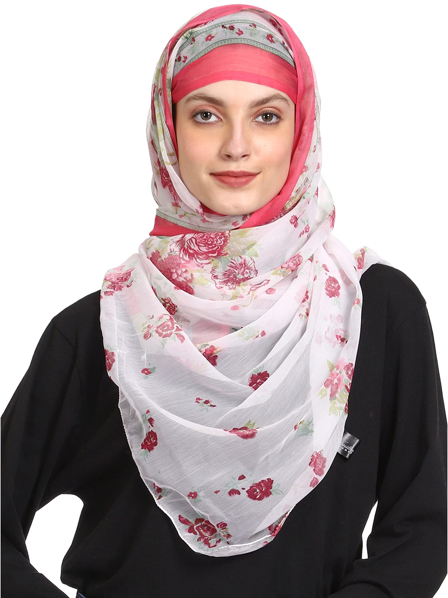 Vanilla ScarfChiffon scarf for women girl stole style head covering Stole Multicolor Chiffon
