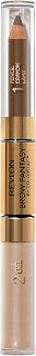 Revlon Eyebrow Gel & Pencil, ColorStay Brow Fantasy 2-in-1 Eye Makeup, Longwearing with Precision Tip, 104 Dark Blonde, 0.04 Oz