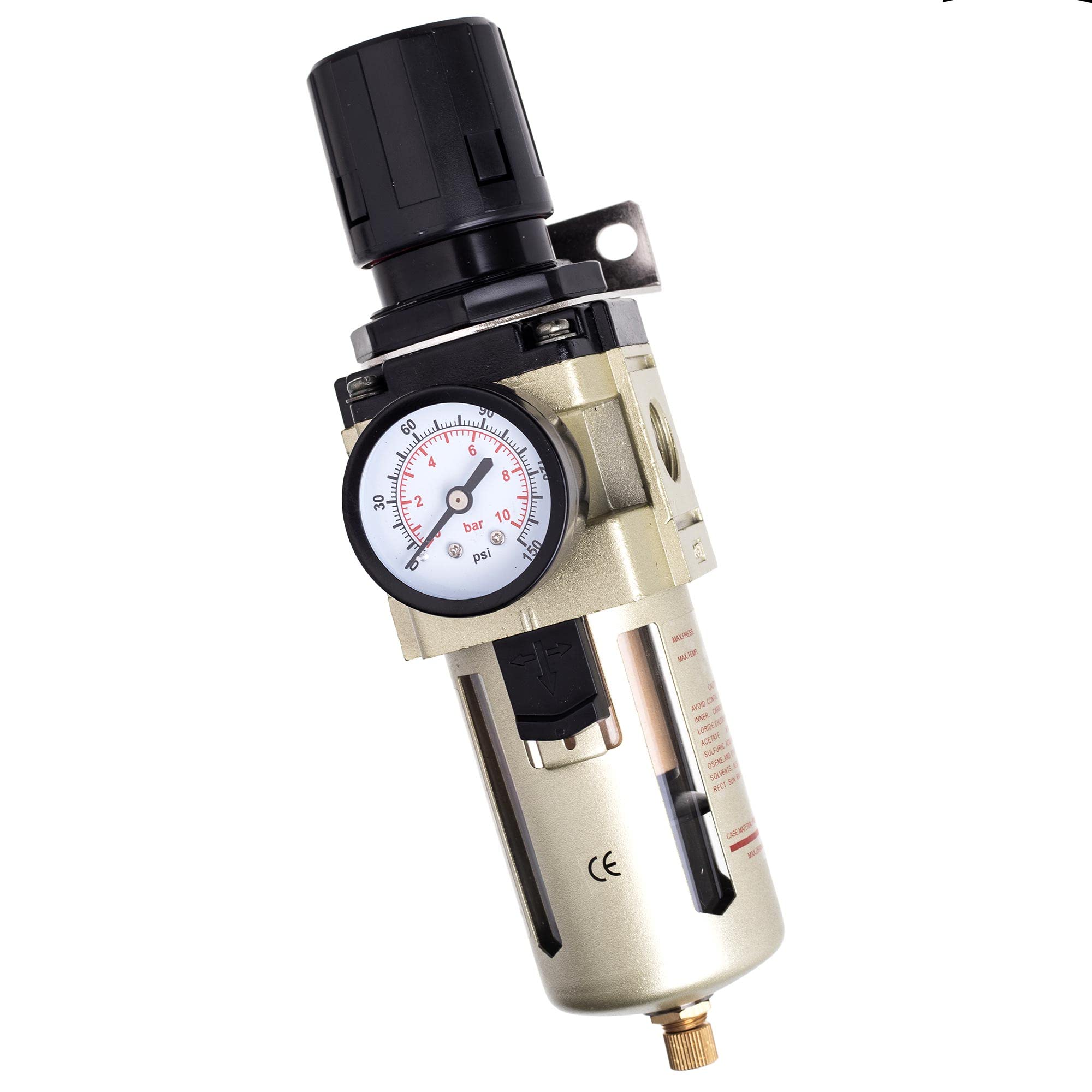 Tc Technic Set 8 3/4 Inch Compressed Air Filter Maintenance Unit Pressure Reducer Regulator Compressor