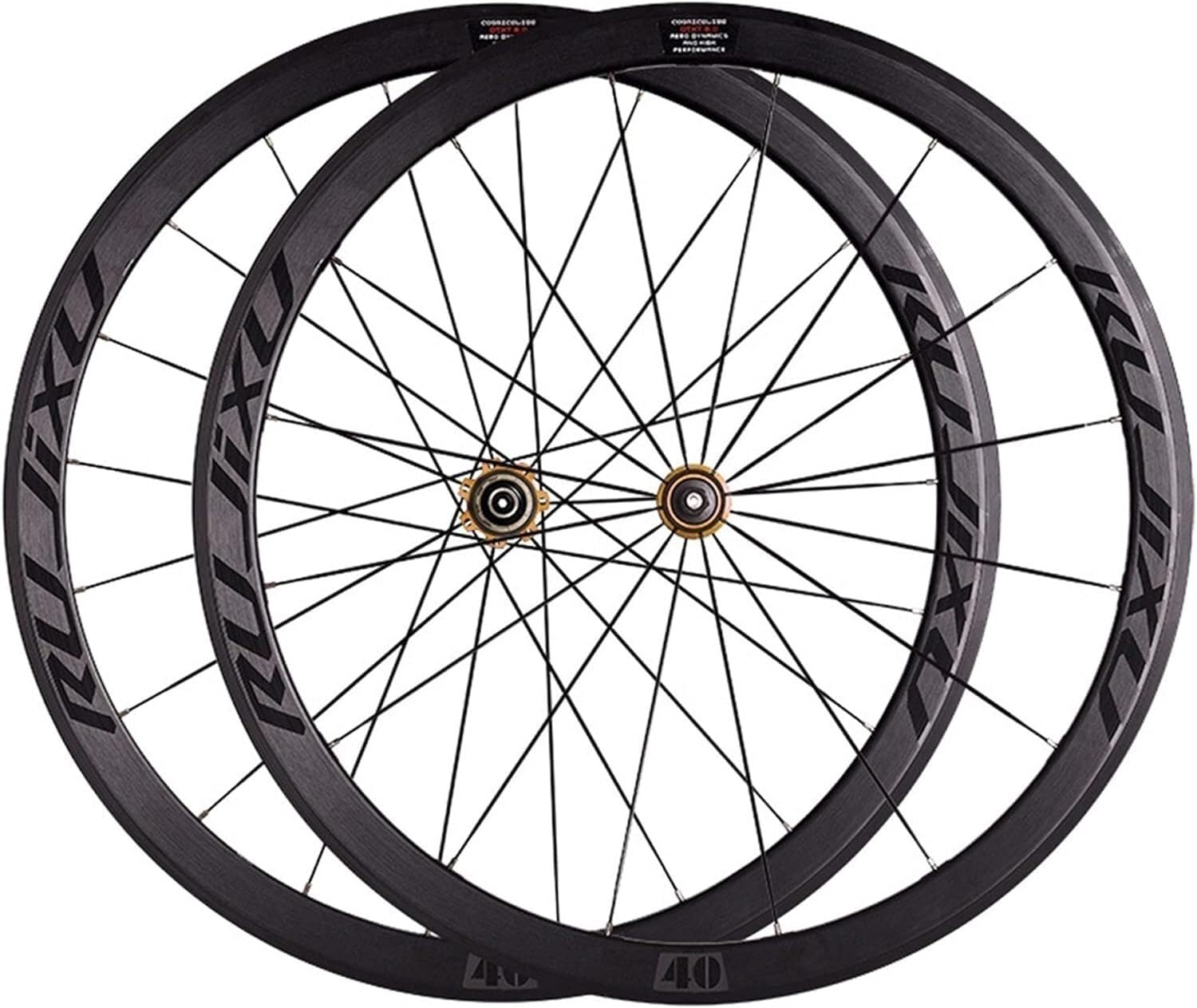 Roue de vélo de route 700c profilée 40mm pour cassette 11 vitesses