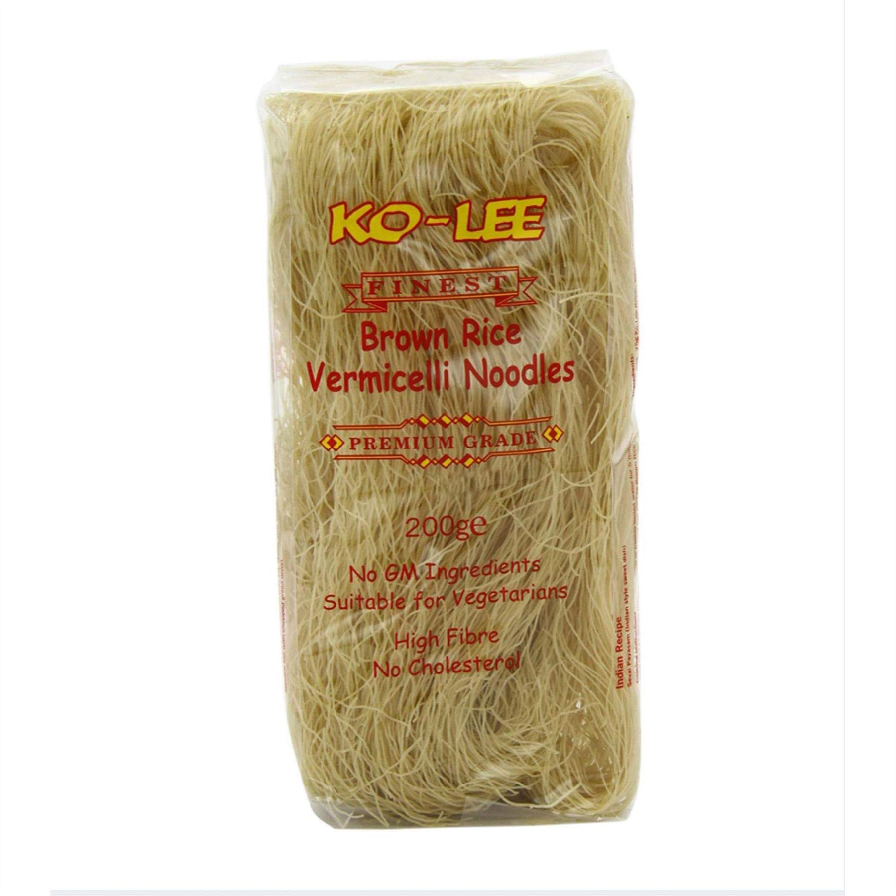 Nouilles vermicelles de riz brun Ko-Lee - 200 g - Lot de 6