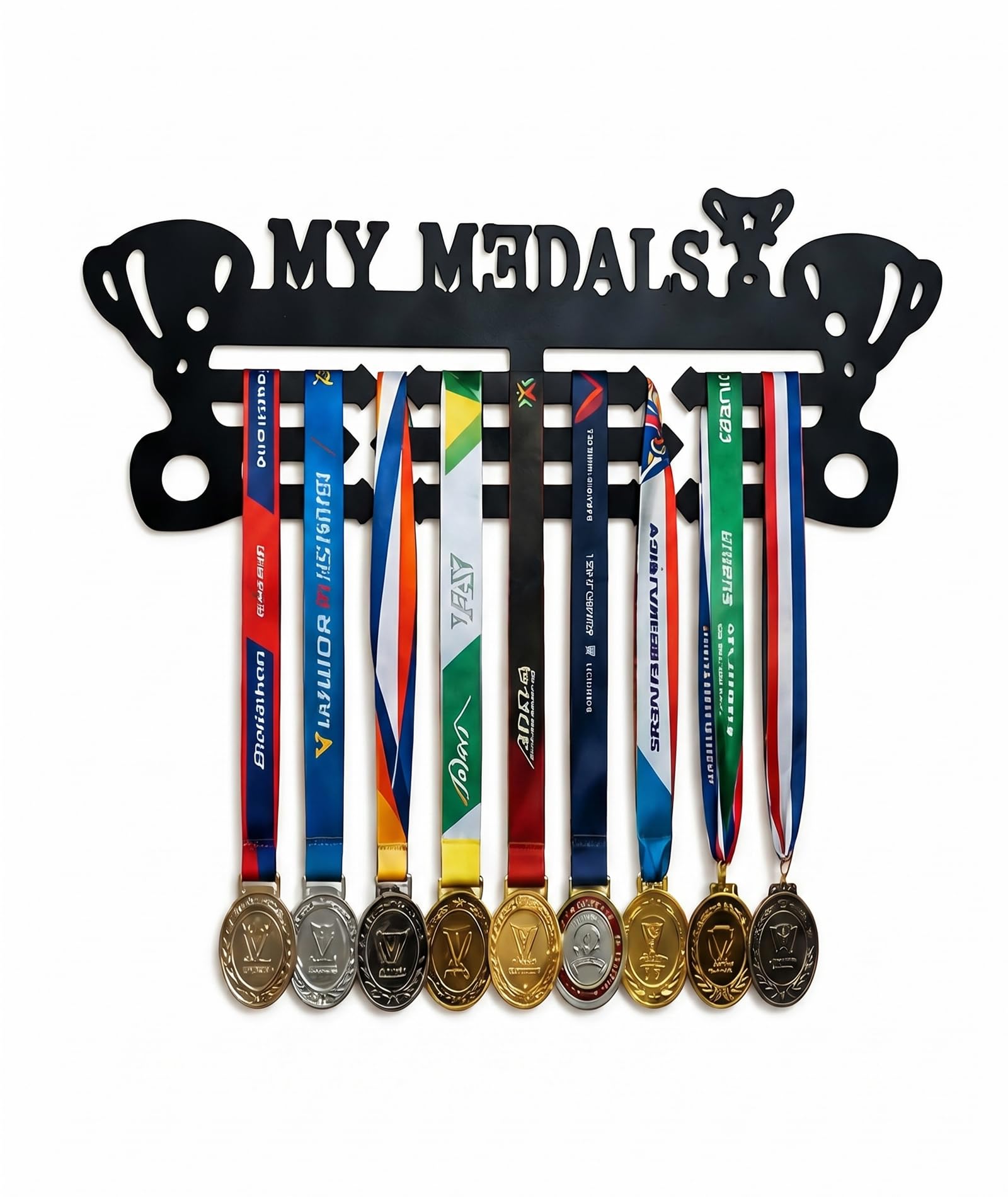 Medal Hangers for Wall, Medal Holder Pure Steel, Damage-Resistant Bending-Proof for Athletes, Home, Office, Gym-image-32