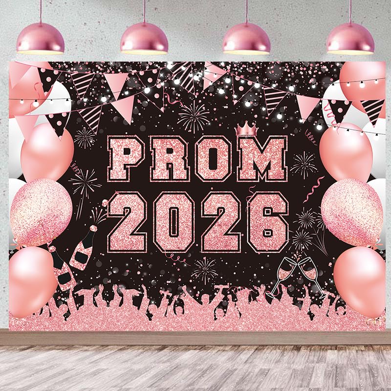 Toile de fond diplôme 2025 or rose accessoire photo fête fin d'année