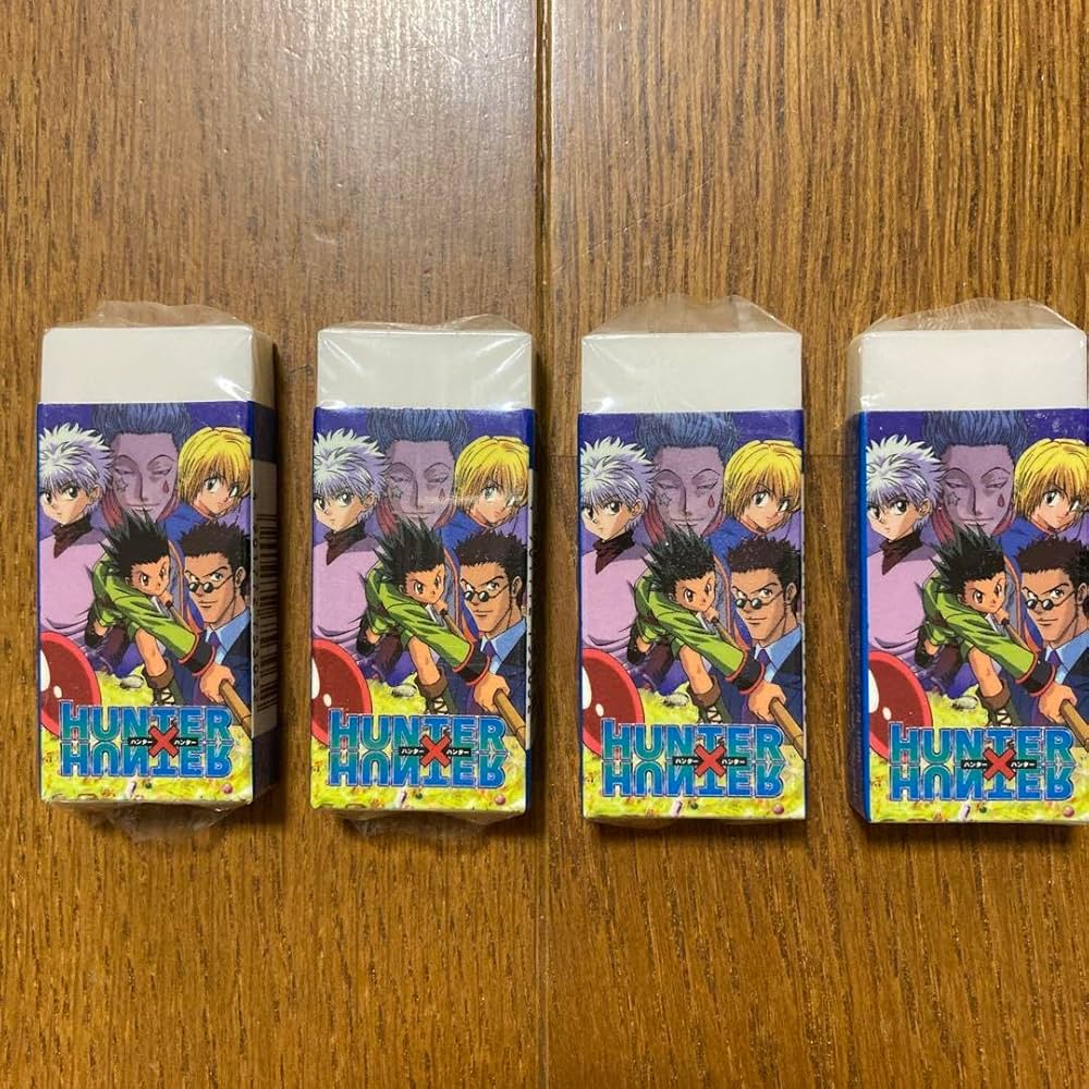 Amazon | HUNTER×HUNTER 消しゴム 4個 | スタンダード消しゴム