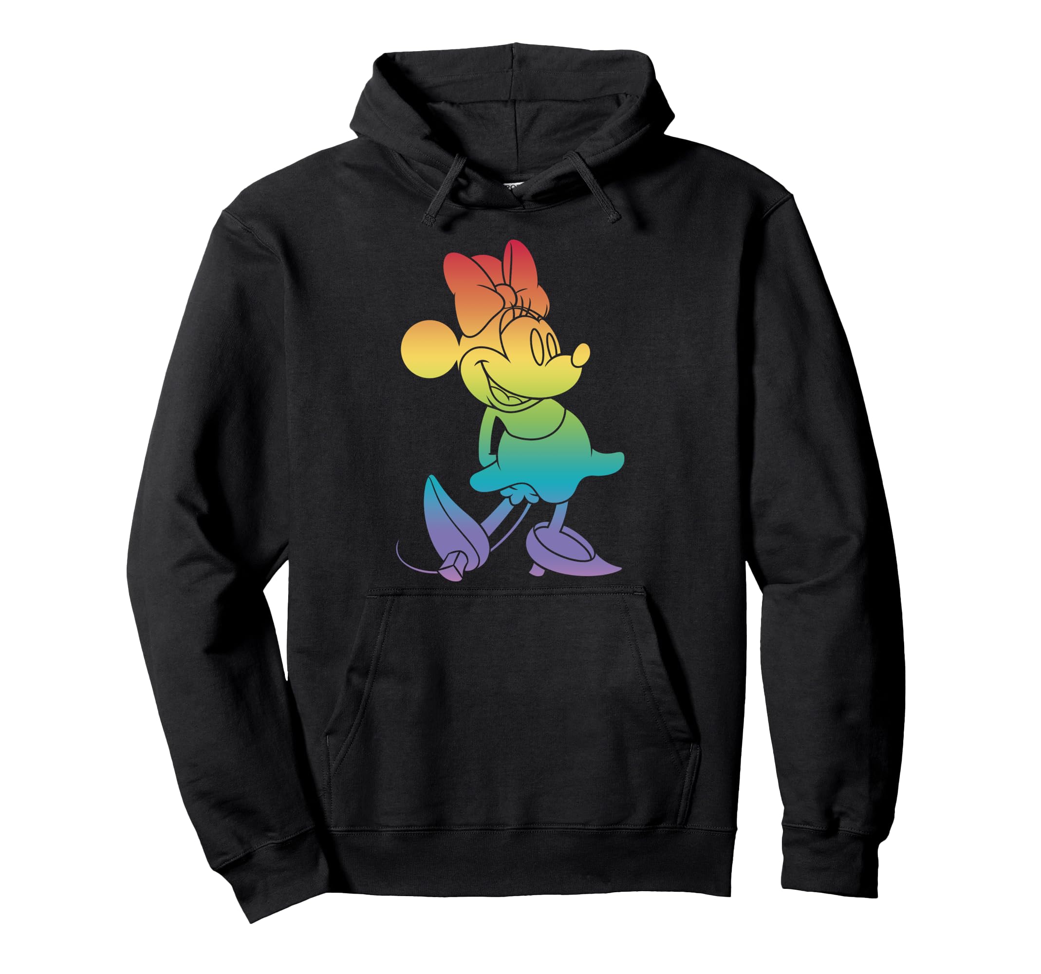 Sweat Minnie Mouse Disney à capuche pull arc-en-ciel gradient fille et enfant