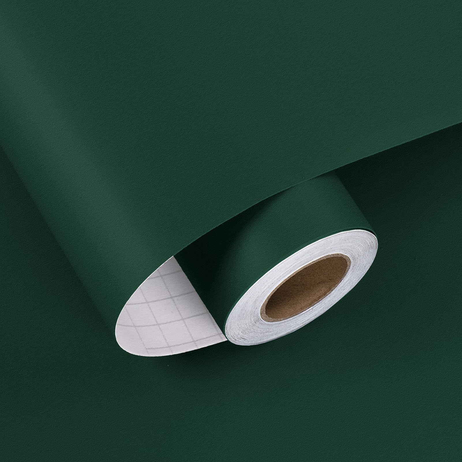 HotDecor Dark Green Wallpaper for Living Room Bedroom Worktop Wrap Peel and Stick Plain Green Wallpaper Waterproof Furniture Vinyl Wrap for Kitchen Cupboard Retro Wall Decoration Wallpapers 40 x 200cm