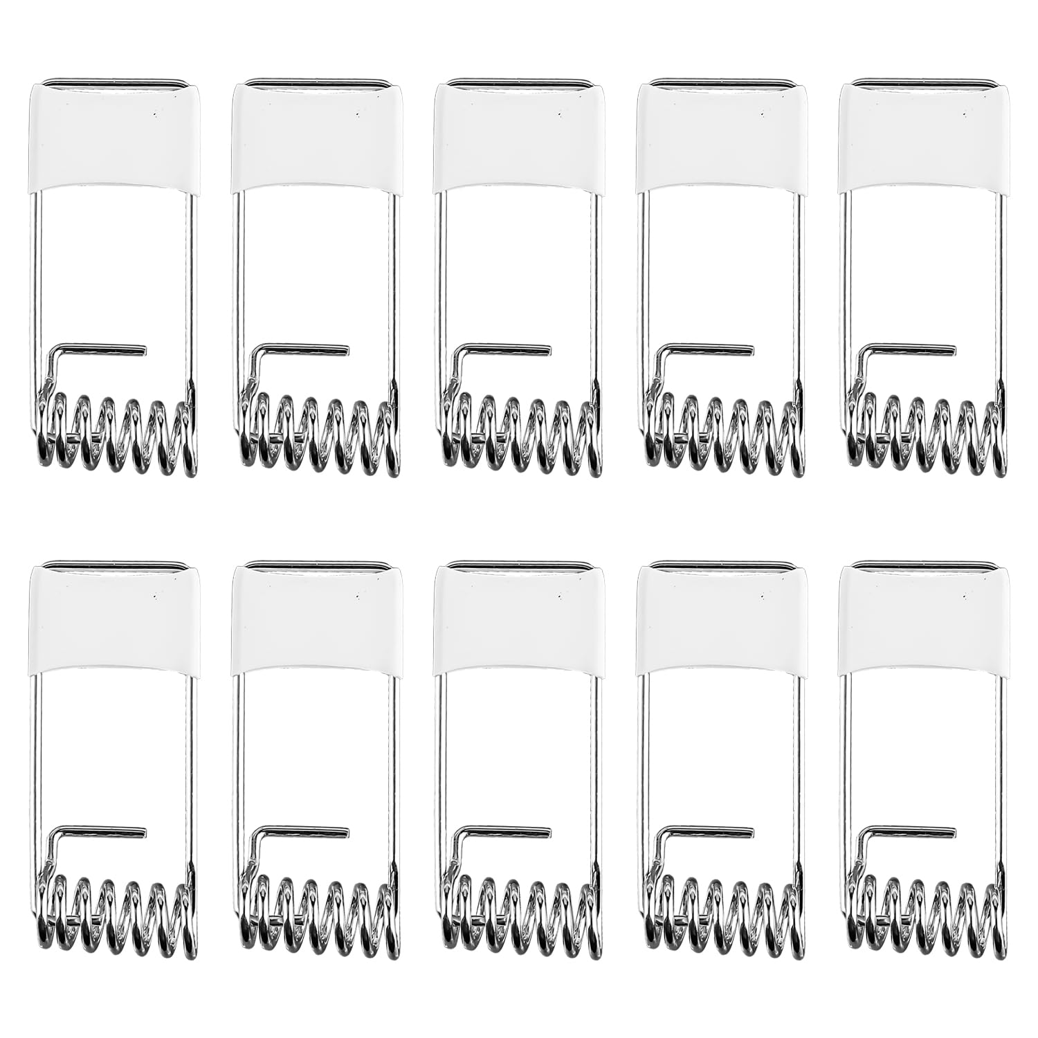 Tabanzhe Silver Downlight Spring Clips 10 Pack 46X19mm Securing Clamps Emitting Diode Recessed Lighting Accessories Led Ceiling Lights Retention Clips