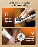 Oneisall Low-Noise Chien Paw Trimmer avec LED Lumière 35dB Du calme, 0.8inch Lame de sécurité pour les pattes, les oreilles, le visage & Pantoufles, sans fil, pour chiens & Chats