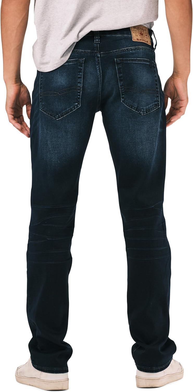 Buffalo David Bitton Men's Straight Six Jeans, Veined and Crinkled - Image 3