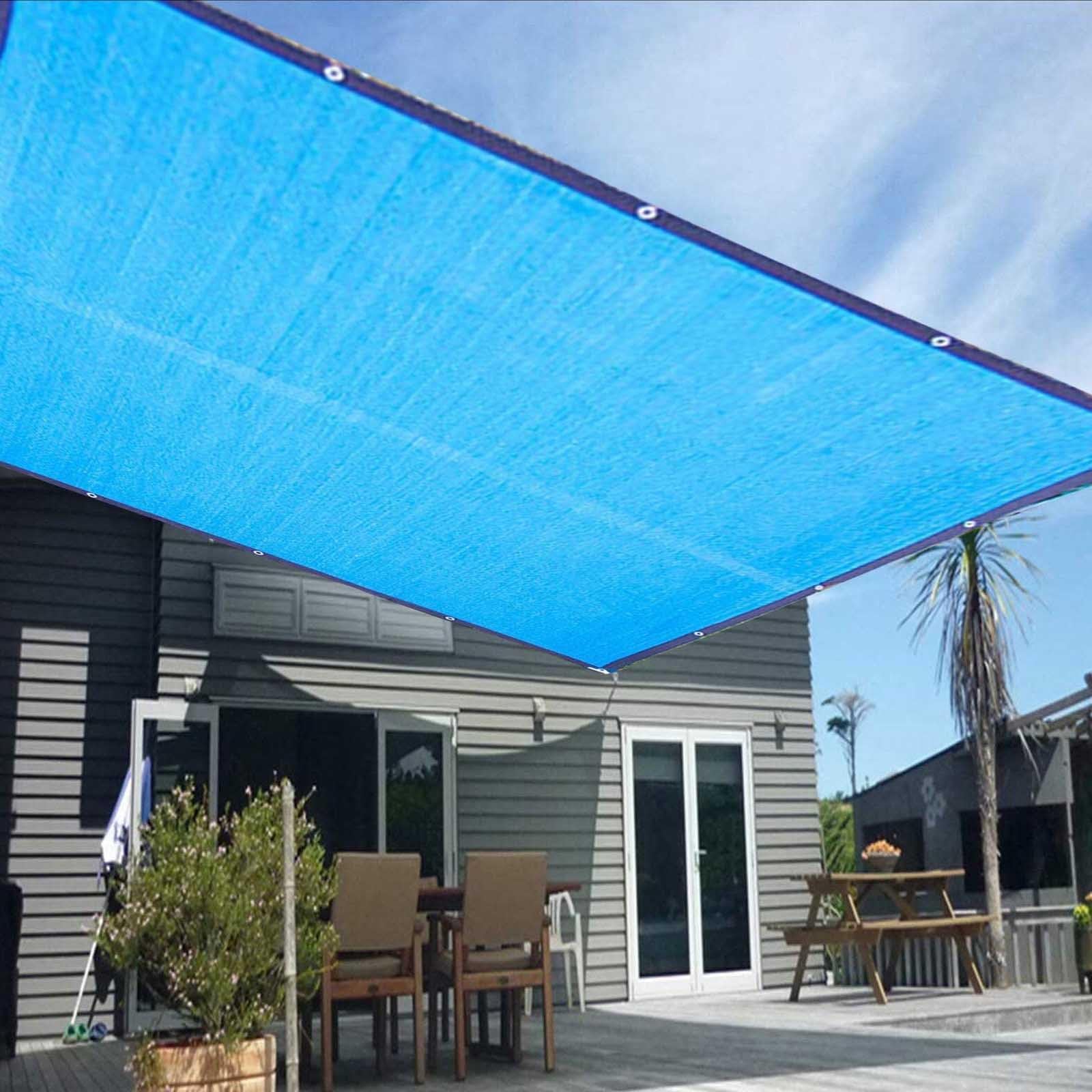Zewnętrzny żagiel przeciwsłoneczny 3 x 4 m, 3 x 5 m, 4 x 5 m i 3 x 6 m, odporny na promieniowanie UV, do ogrodu, na patio, warzywa, szklarnię i kurnik.