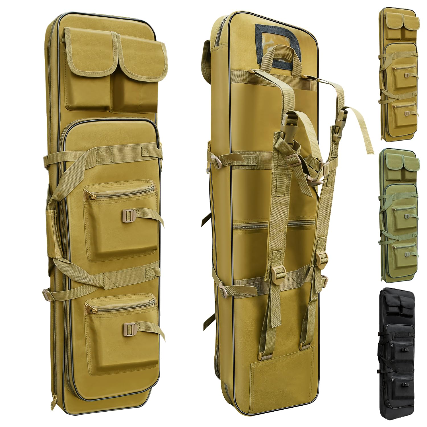 Rifle Bag, Tactical Long Rifle Backpack, Portable Shotgun Case for Firearm Storage and Transportation, Suitable for Outdoor Hunting Shooting