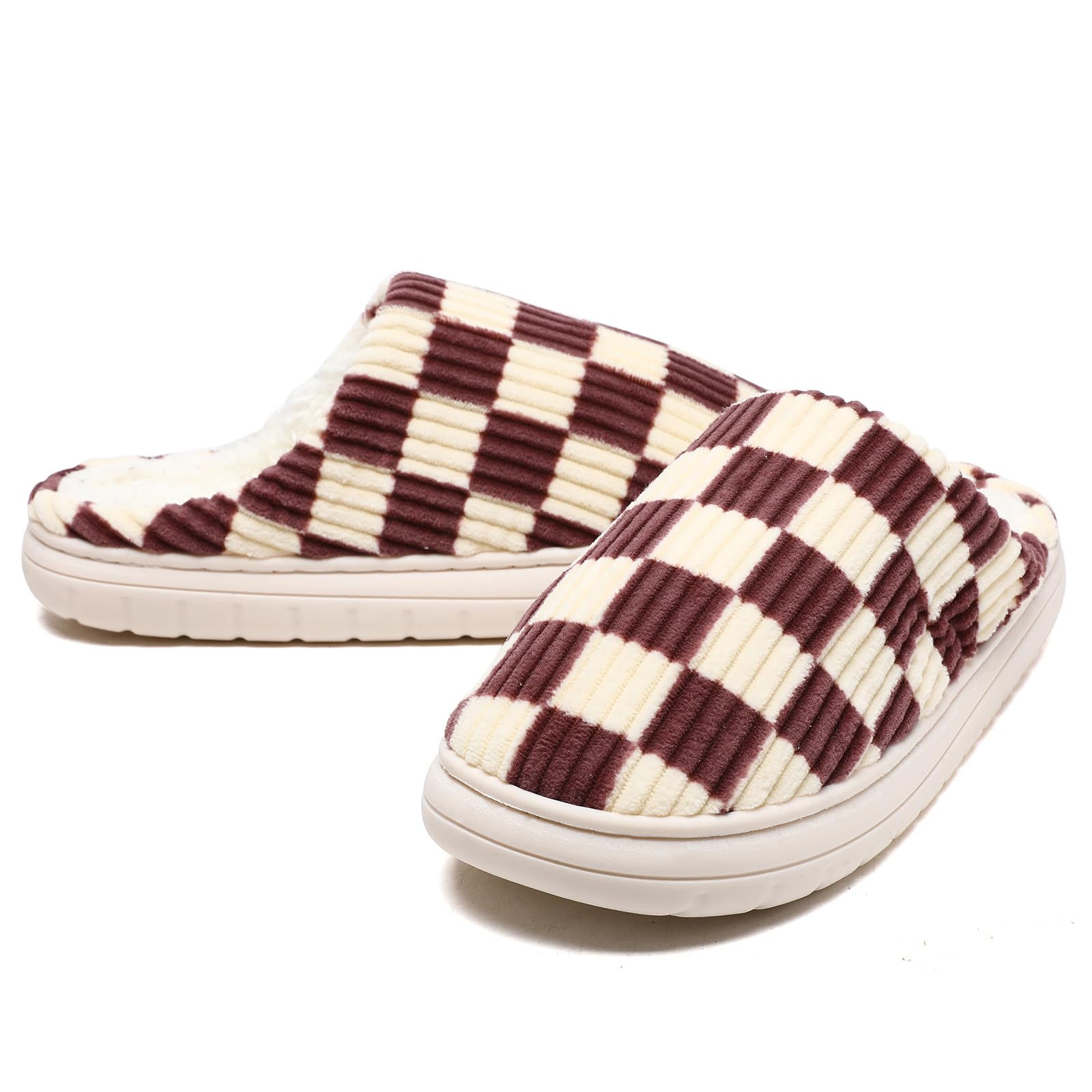 Waysoland Pantofole Donna Uomo Invernali,Ciabatte Donna Uomo Invernali Fuzzy Memory Foam Scivolare su Suola antispuggente Camera da letto Pantofole soffici Interno Esterno