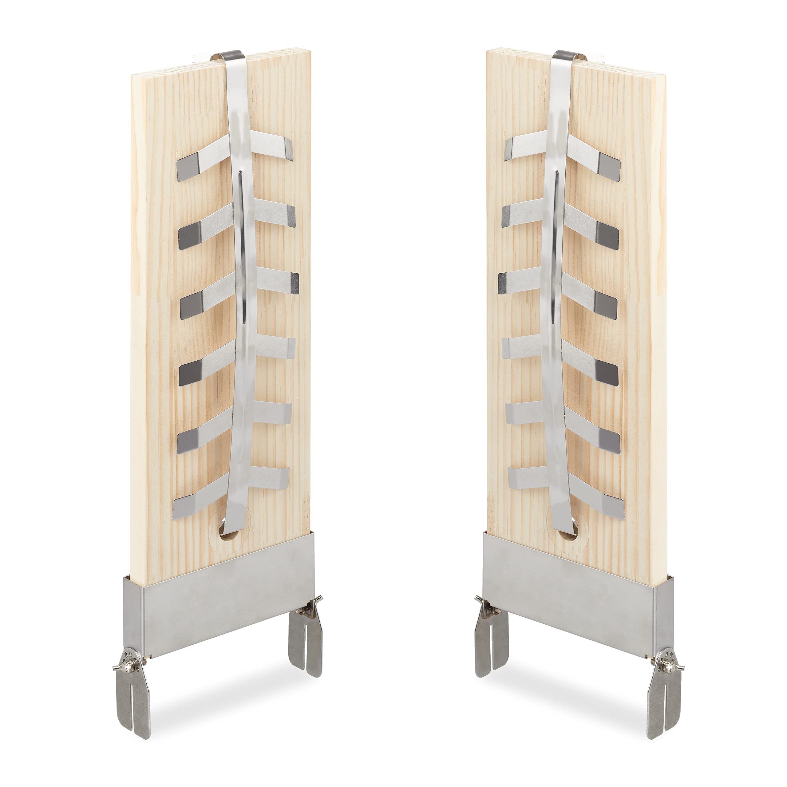 Planche à Saumon en Bois de Cèdre Lot de 2, 55 x 20 cm, avec Support pour Grillades