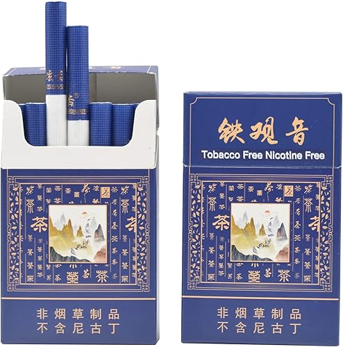 Miniatura 1 de Horkadu Cigarrillos de hierbas, sin tabaco, sin nicotina, 2 paquetes, 40 ahumados