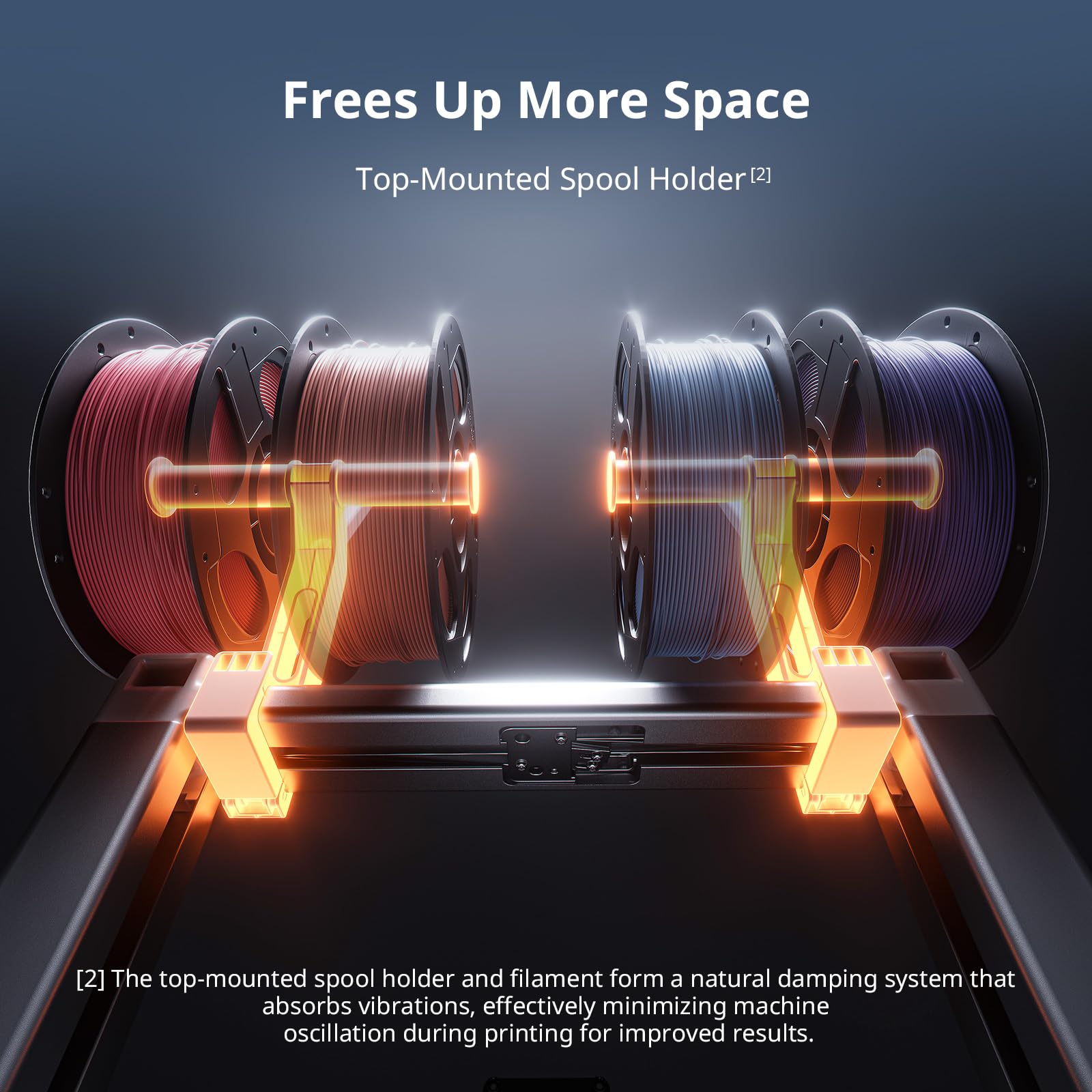 Anycubic Kobra X Combo 3D Printer with Built-in 7-Color Printing, 2X Faster & Saves Filament, ACE GEN 2 Multi-Material System,≤48 dB Quiet & Auto-Leveling Printing, Large 260x260x260mm Build Volume - 4