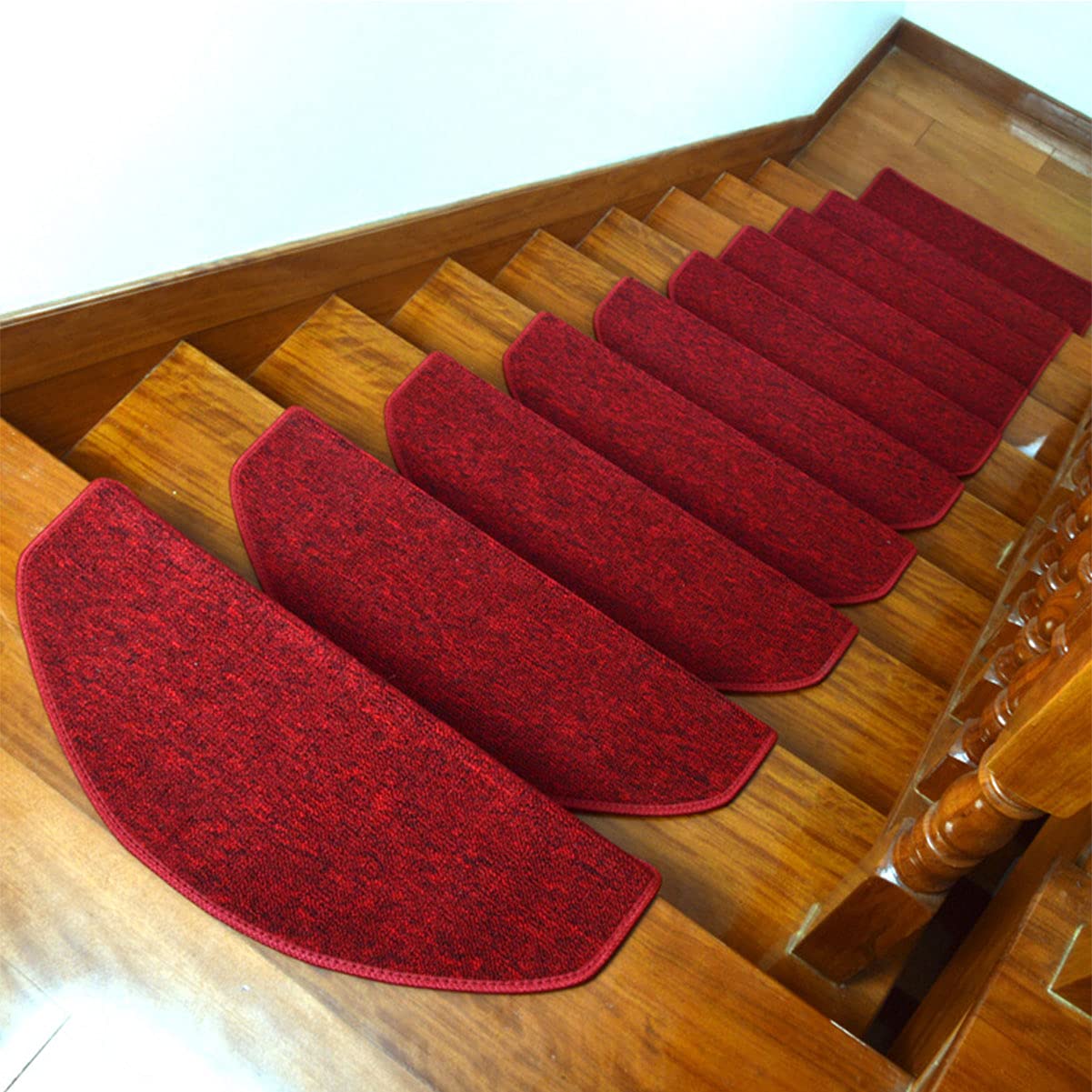 Juego de 2 alfombrillas de goma antideslizantes multicolor autoadhesivas con cepillo de fácil instalación, 80 x 24 x 3 cm, ideal para el hogar seguro y Det