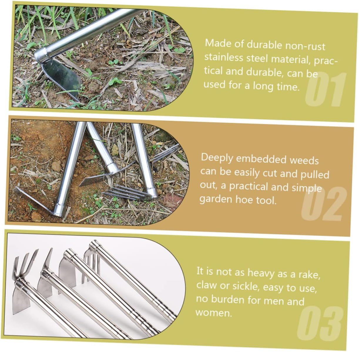 Small Gardening Hoe for Digging Loosening Soil and Planting Lightweight Handheld Tool for Easy Weeding and Transplanting Your Garden