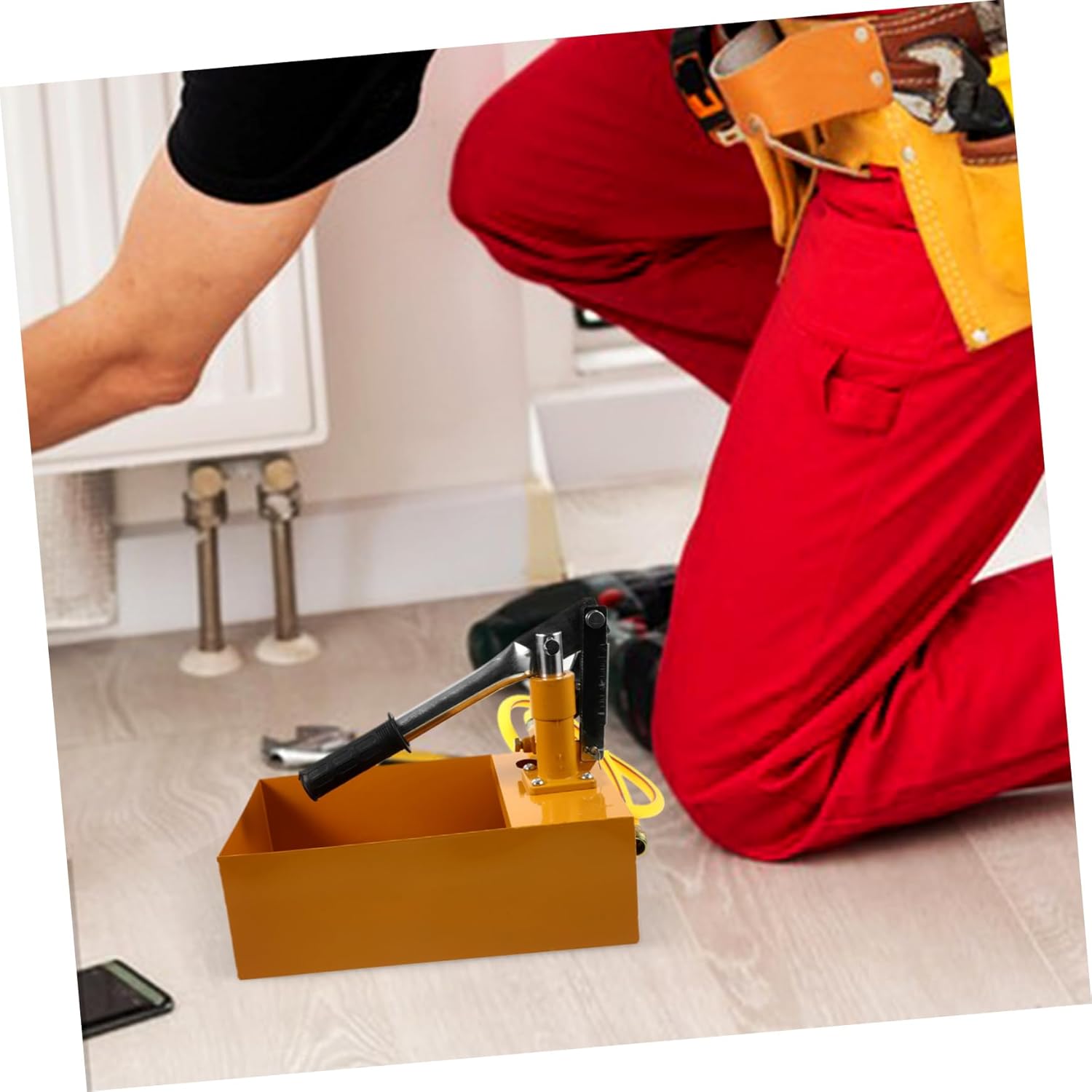 PRETYZOOM 25Kg Hydrostatic Test Pump Manual Pressure Tester with for Pipeline Pressure Testing User Friendly Portable Pressure Water Pump