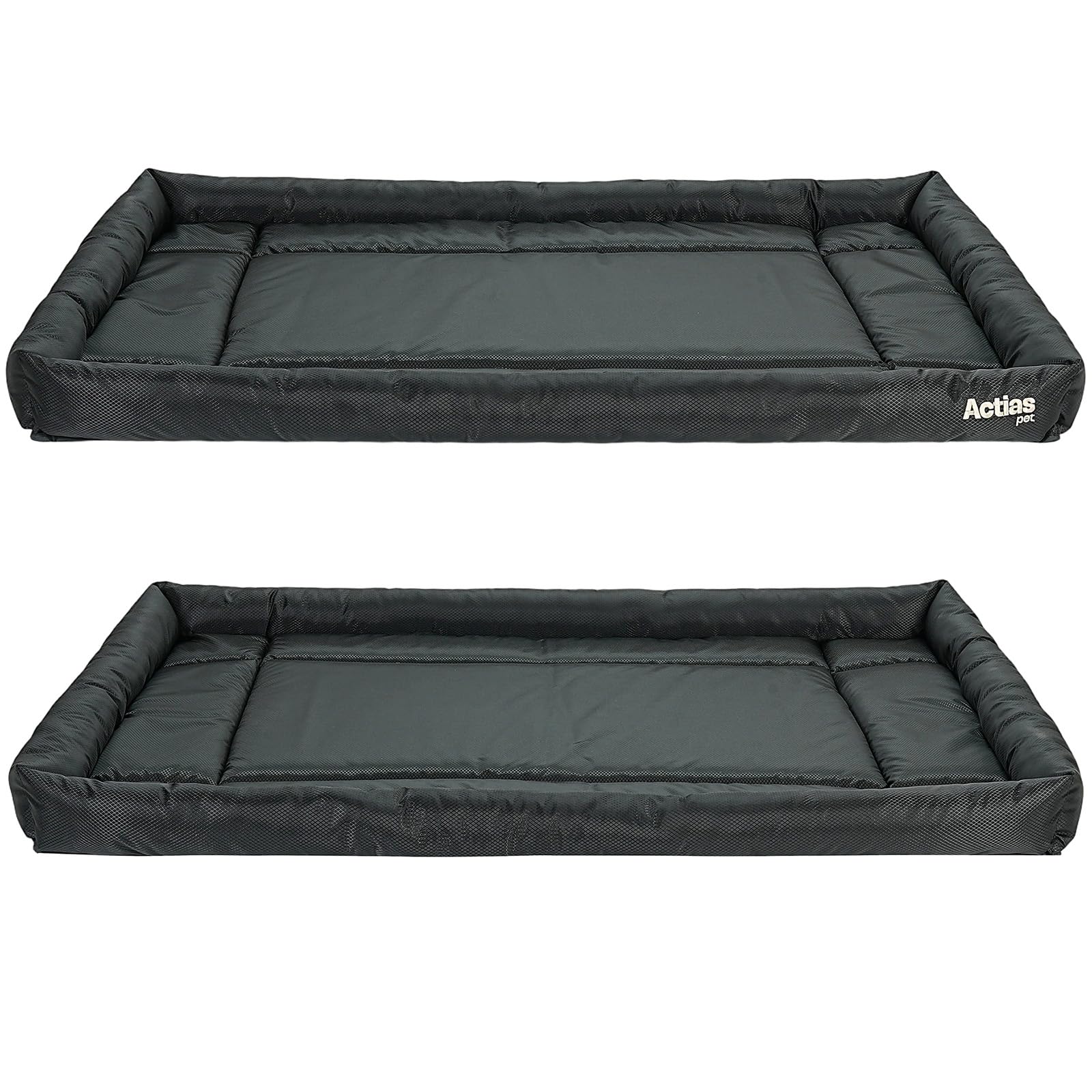 Actiaspet Waterproof Dog Crate Bed Non-Slip Base Multiple Sizes (Black, XXX Large) — image 1