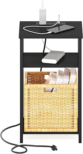 Miniatura 21 de Furinno Turn-N-Tube Haydn Mesa auxiliar, 1 unidad, roble francés gris/negro Roble Francés/Negro,Blanco,Cereza oscuro/ Negro,Ámbar Pino/Negro,cereza