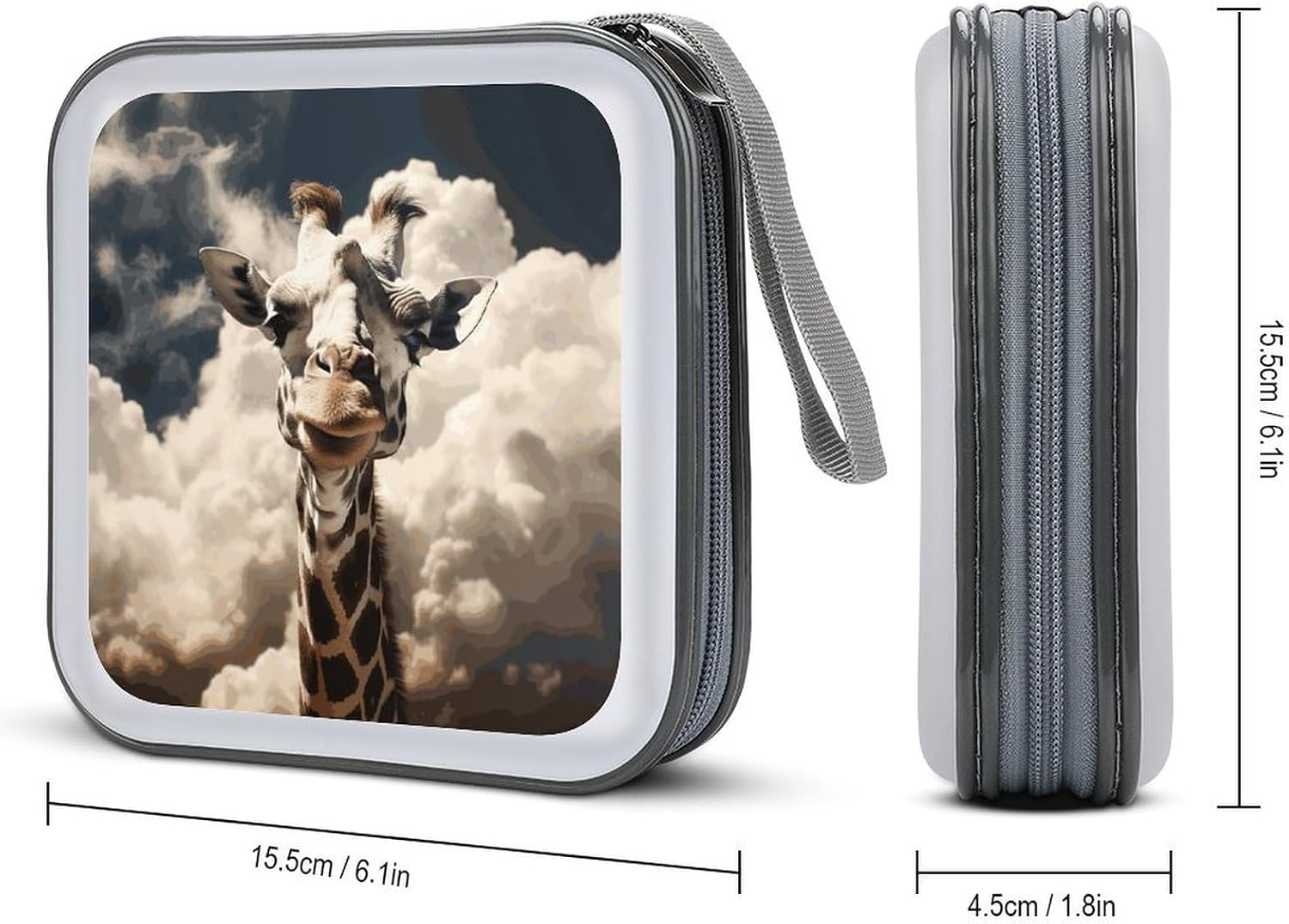 Giraffe in The Clouds CD Case CD Storage Box DVD Sleeves