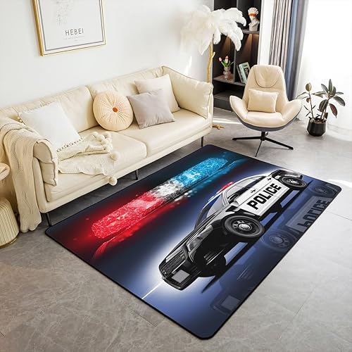 Miniatura 9 de Alfombras de Dirt Bike para Sala de Estar 4'11" x 3'3", Alfombras Antideslizantes de Motocross para Dormitorio, Alfombra de Bandera Americana Retro