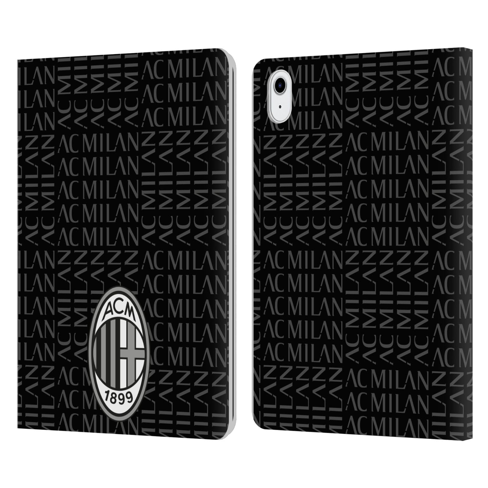 Funda para iPad Air 2022 estilo libro elegante con escudo del AC Milan 7