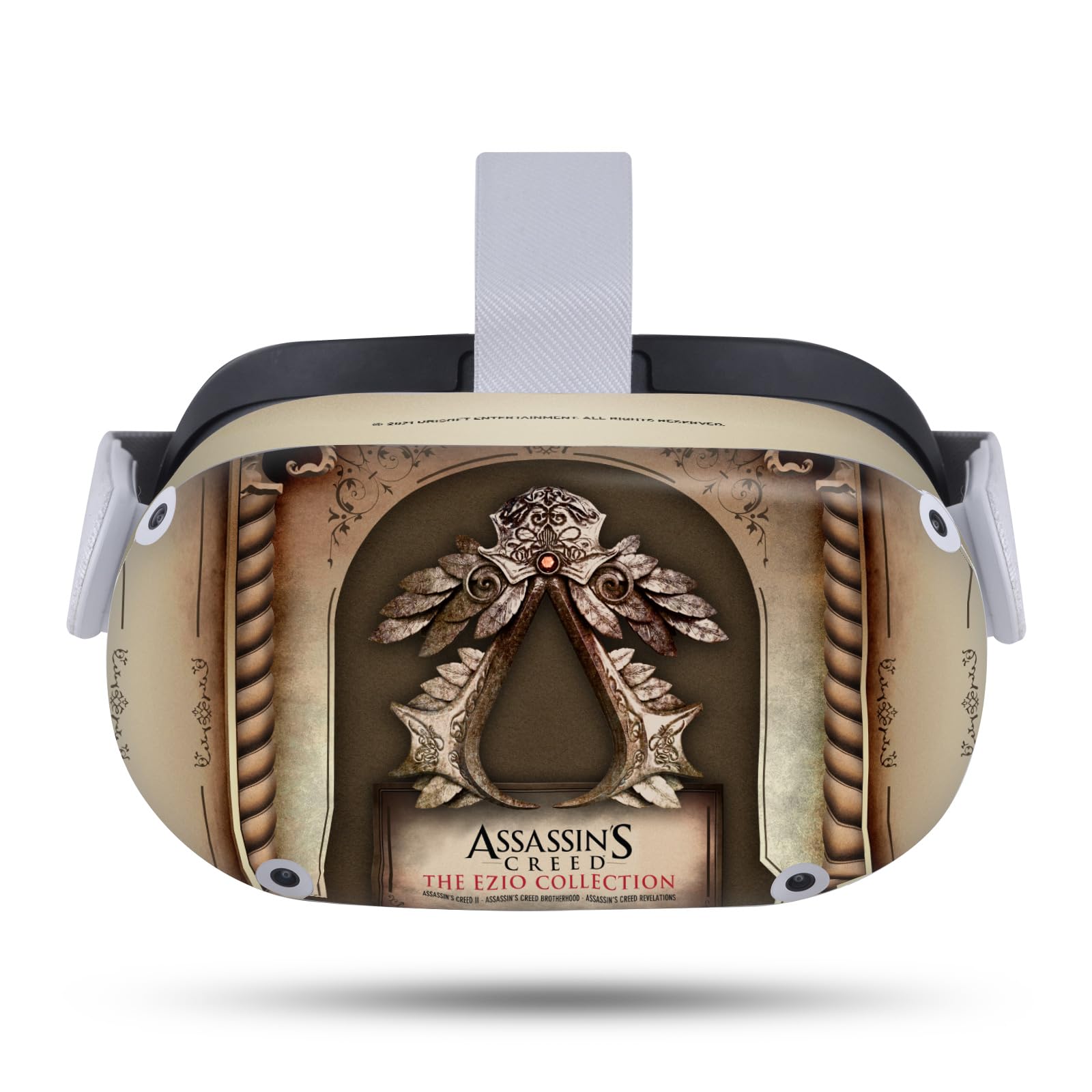 Head Case Designs Officially Licensed Assassin's Creed Belt Crest II Graphics Vinyl Sticker Skin Decal Cover Compatible with Meta Quest 2