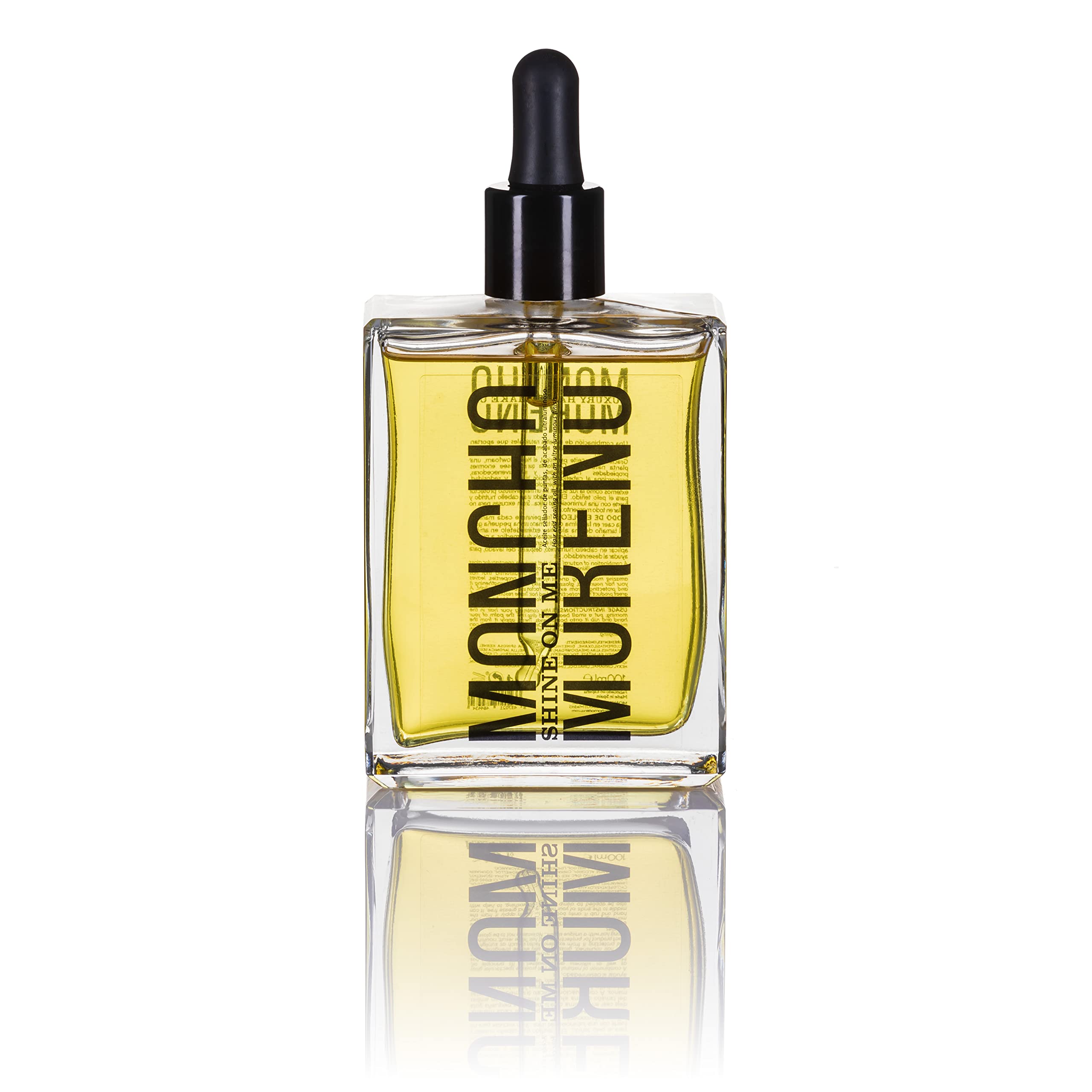 MONCHO MORENO - Shine On Me, Aceite Reparador Antifrizz con Aceite de Argán, Tratamiento Hidratante para Cabello Seco y Dañado, Rejuvenece, Nutre, Fortalece y da Brillo al Pelo, Vegano - 100 ml