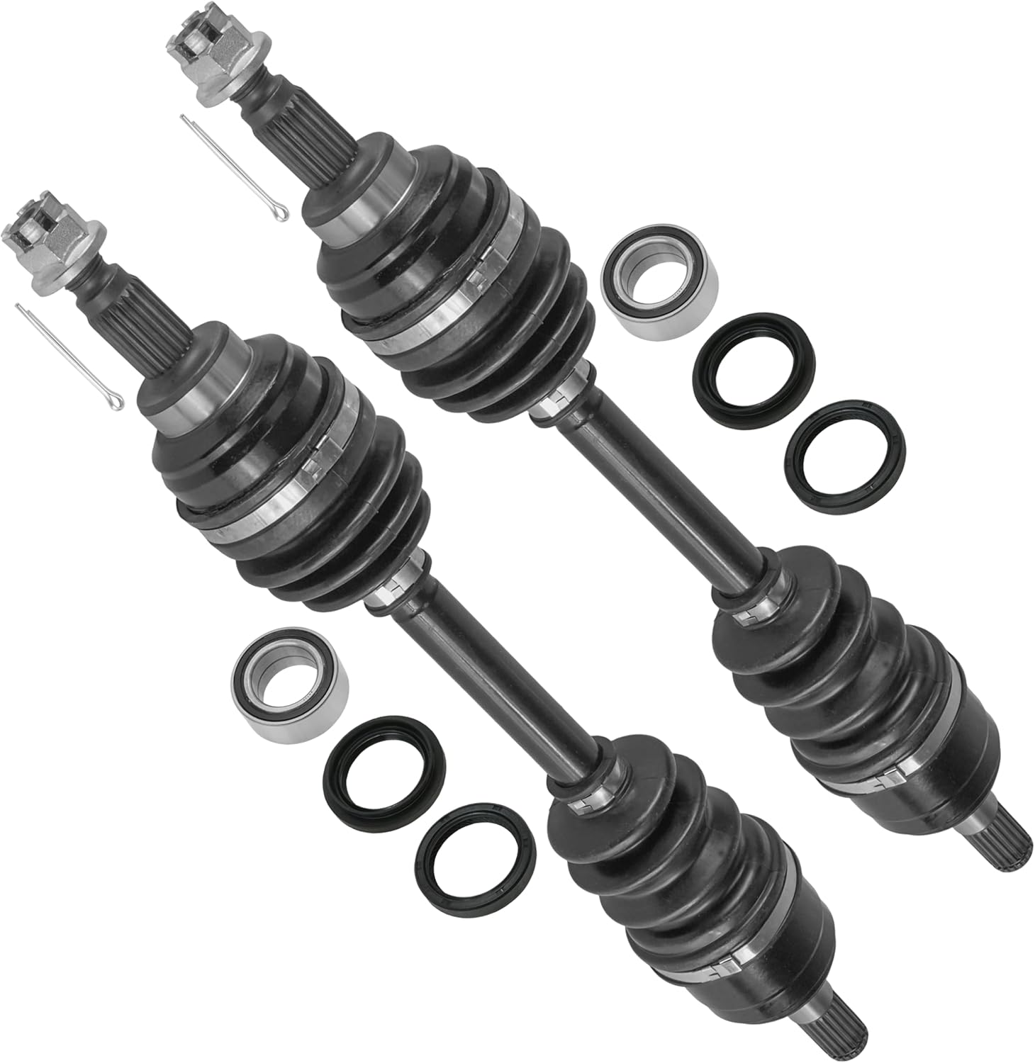Caltric Front Left And Right Cv Joint Axle Compatible with Honda Trx300Fw Fourtrax 300 4X4 1988-2000