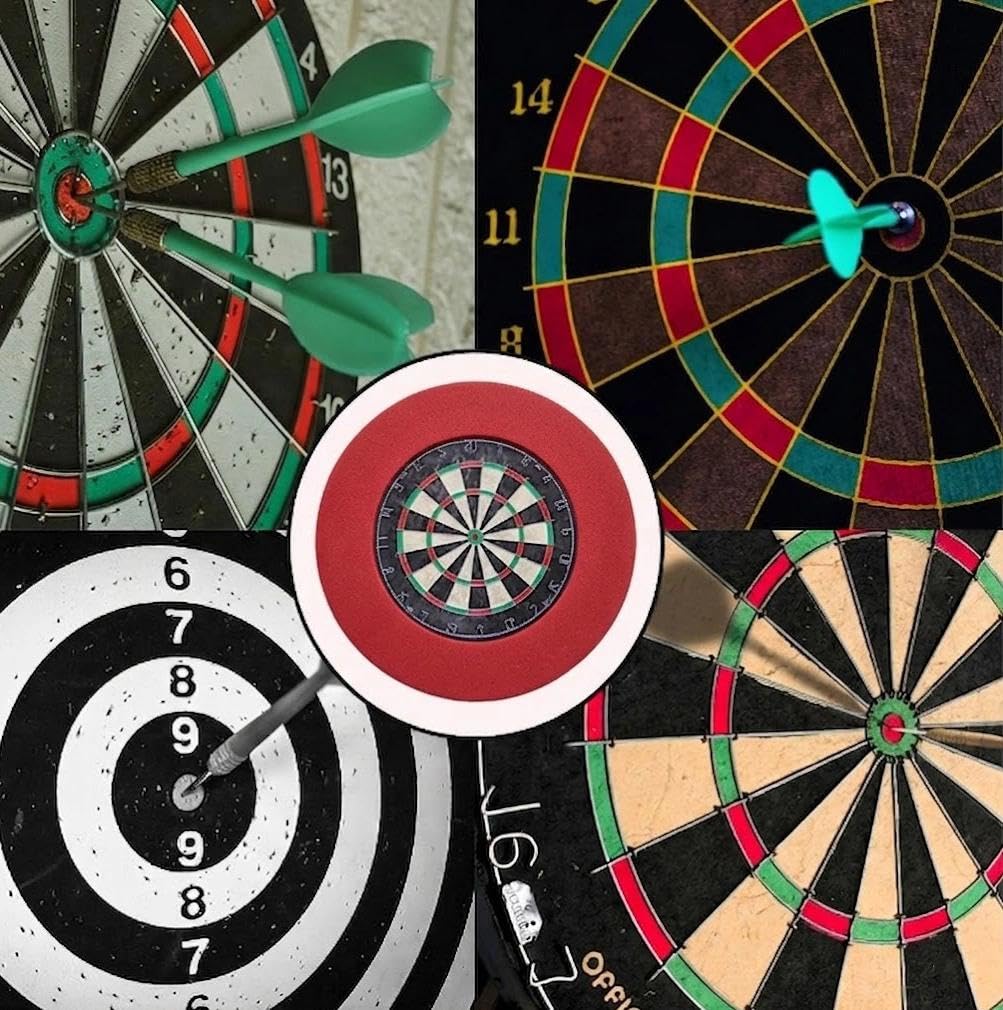 Dart Catchring Surround, Surround Auffangring Dart Backboard, Sirve para Proteger Las Paredes Alrededor de la Diana, 4 Piezas