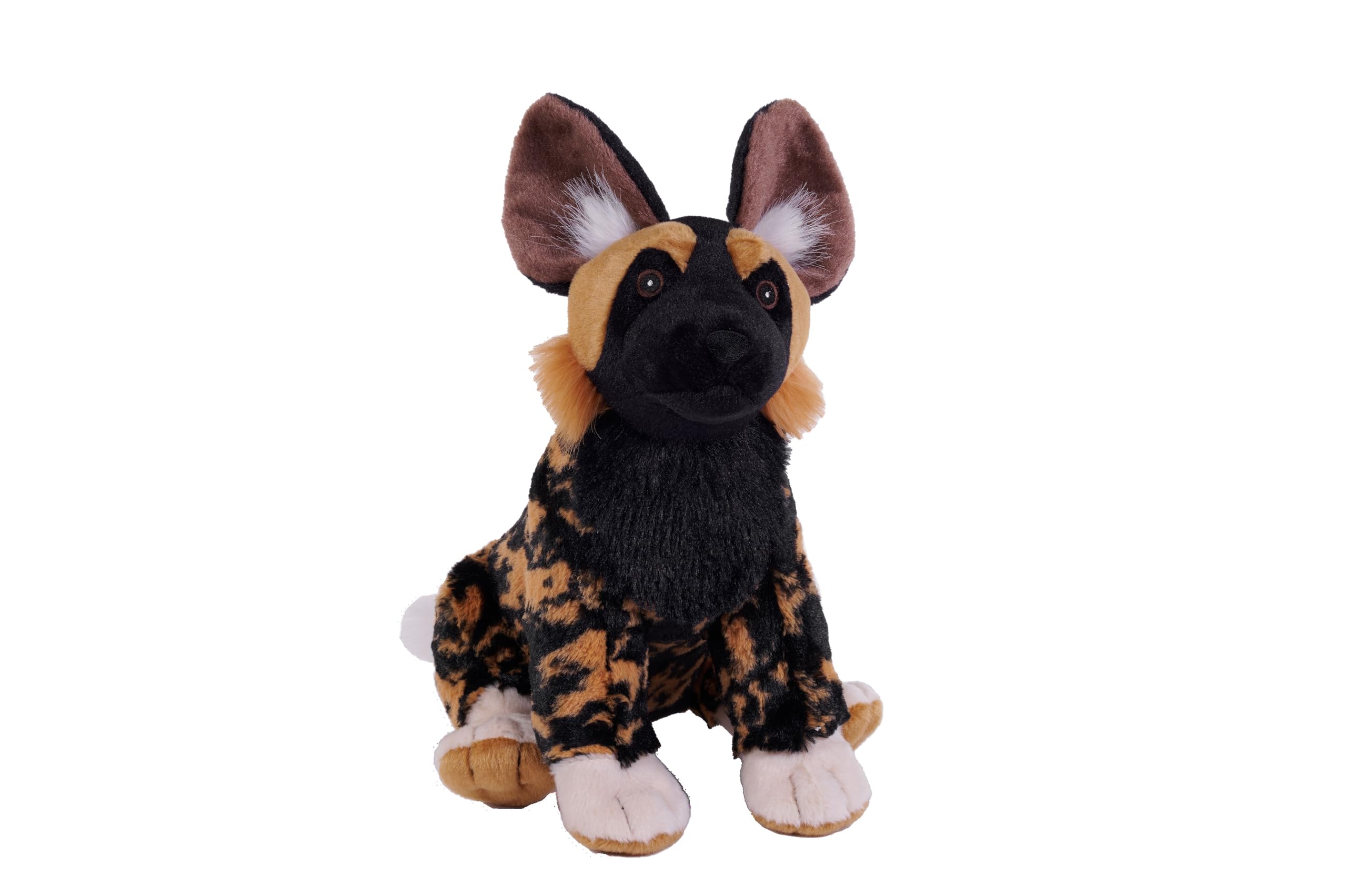 Wild Republic Cuddlekins Eco African Wild Dog, Stuffed Animal, 12 Inches, Plush Toy, Fill is Spun Recycled Water Bottles, Eco Friendly