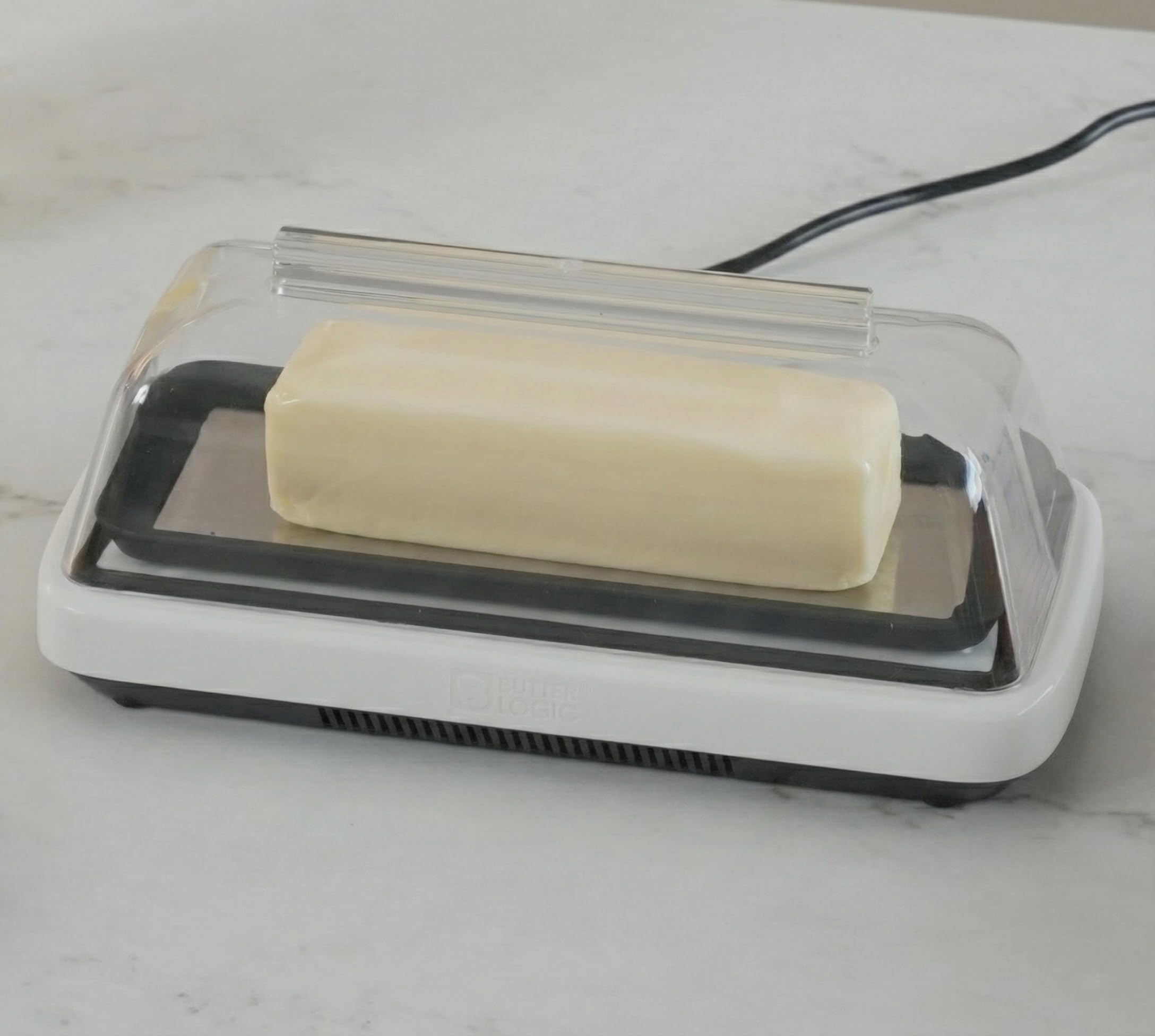 Smart Butter Dish | Keeps Butter Cool, Fresh & Convenient | White