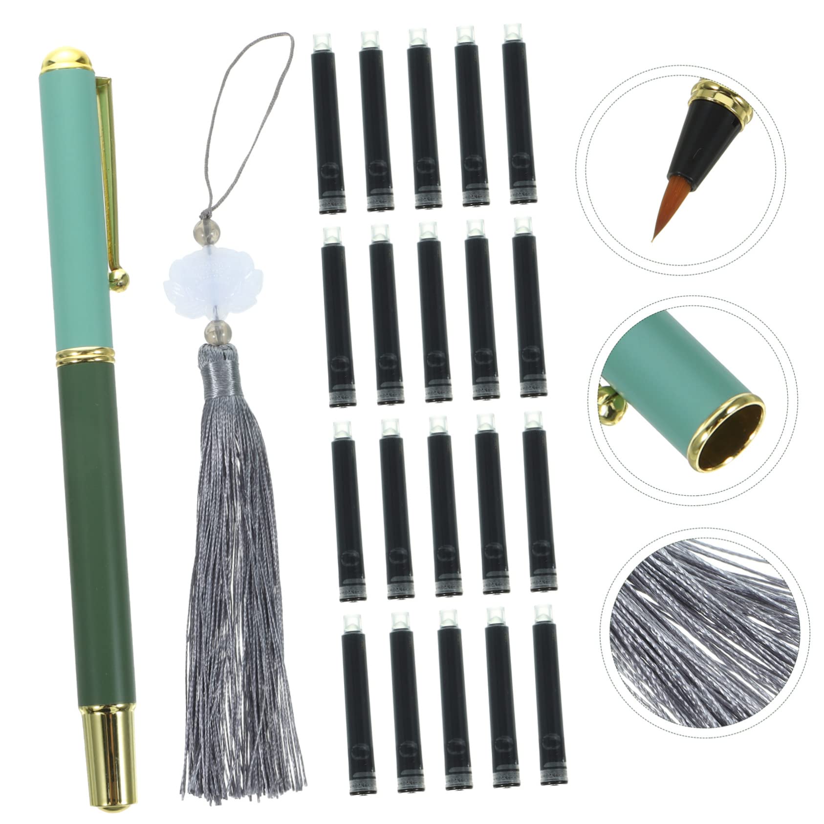 5 Sets Füllfederhalterpinsel, Aquarellpinselstift, Pinselstift, Schriftzug, Nachfüllbarer Tintenstift, Pinselstifte, Schriftzug, Handschriftstift, Kalligraphiestifte,