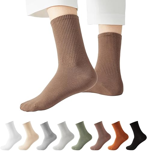 Miniatura 8 de J-BOX 108 pares de calcetines de algodón para mujer, calcetines de vestir suaves y cómodos para negocios y casual, por encima del tobillo, talla 6-11