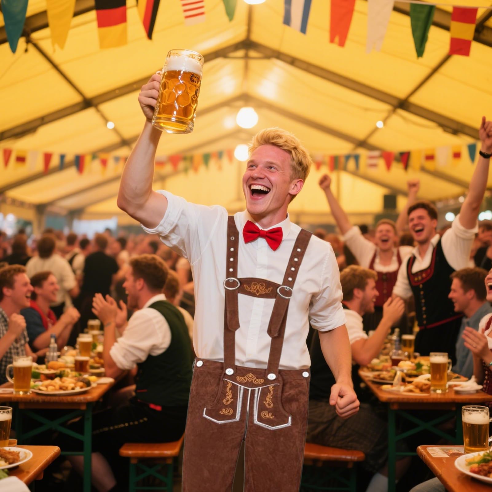 Costume da Oktoberfest da uomo, tradizionale, per feste di birra, per feste musicali, eventi culturali tedeschi, celebrazioni e riunioni di famiglia