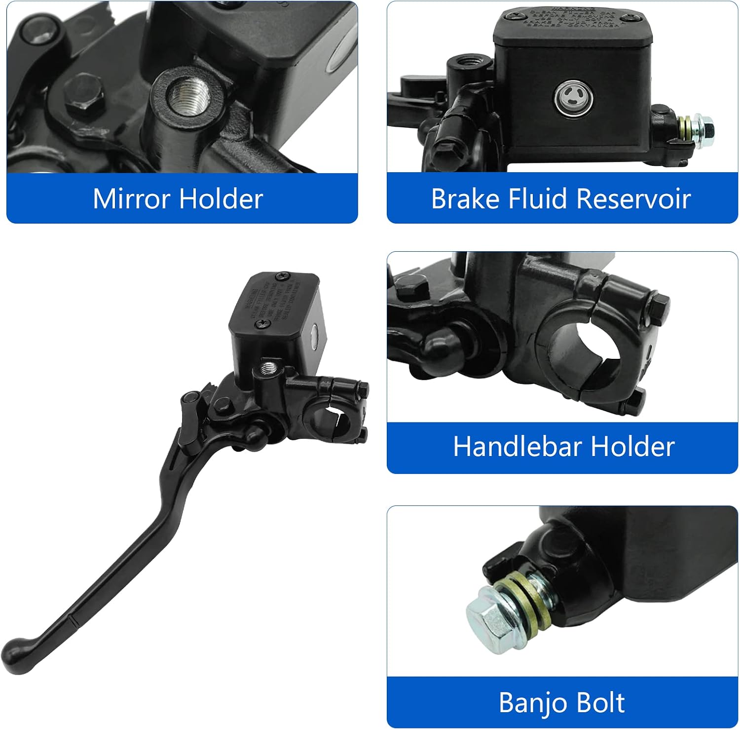 Front Left Brake Master Cylinder For Can Am Outlander Renegade 450 500 570 650 800 850 1000 2012-2021 All Editon, OEM# 705600865 705601430
