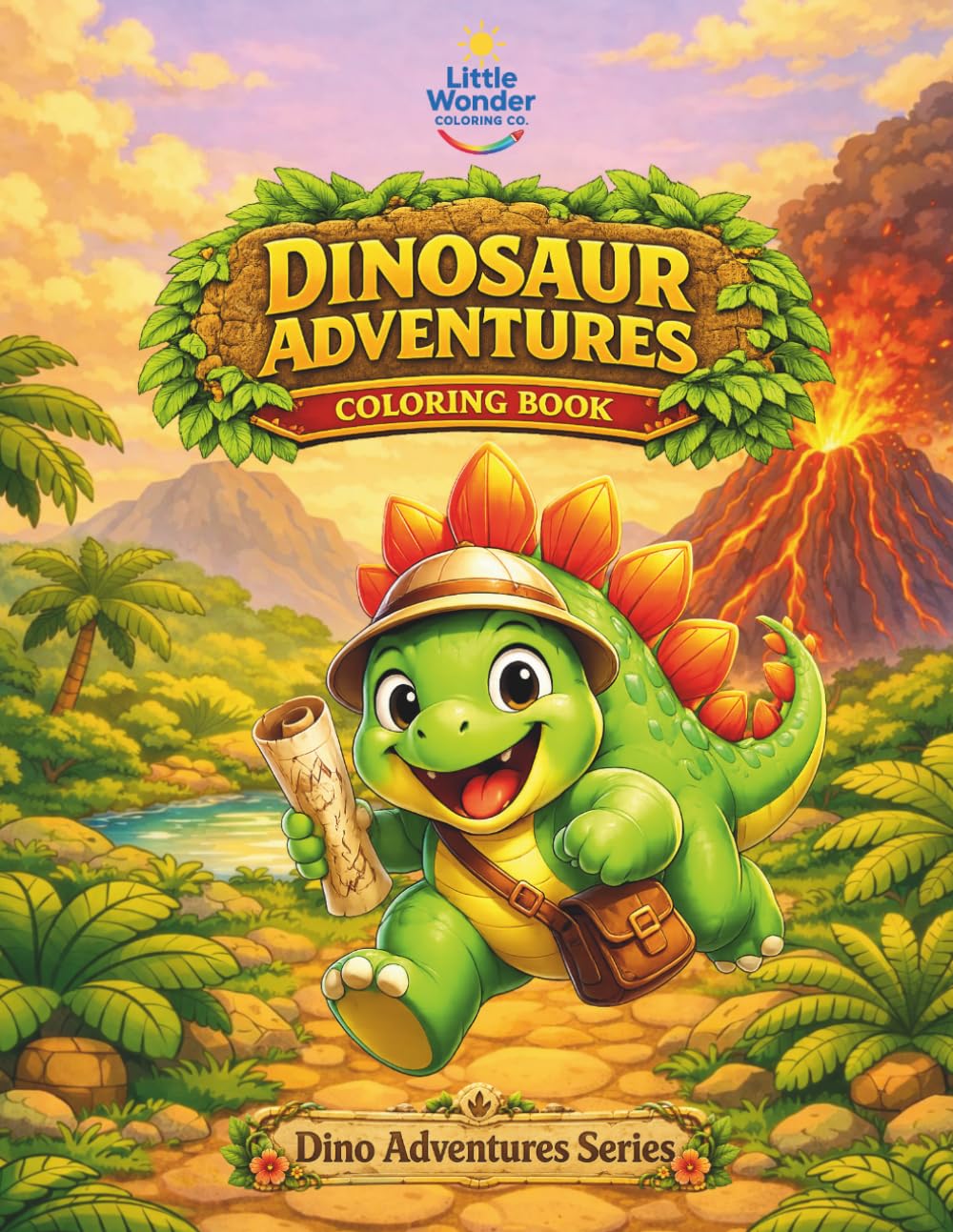 Dinosaur Adventures Coloring Book: Friendly Dinosaurs, Discovery, and Imagination (Dino Adventures Series)