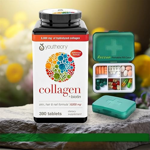390 6000 mg de colágeno hidrolizado con refuerzo de biotina, para piel, cabello, uñas, envejecimiento, teddons y ligamentos Fórmula Suplemento