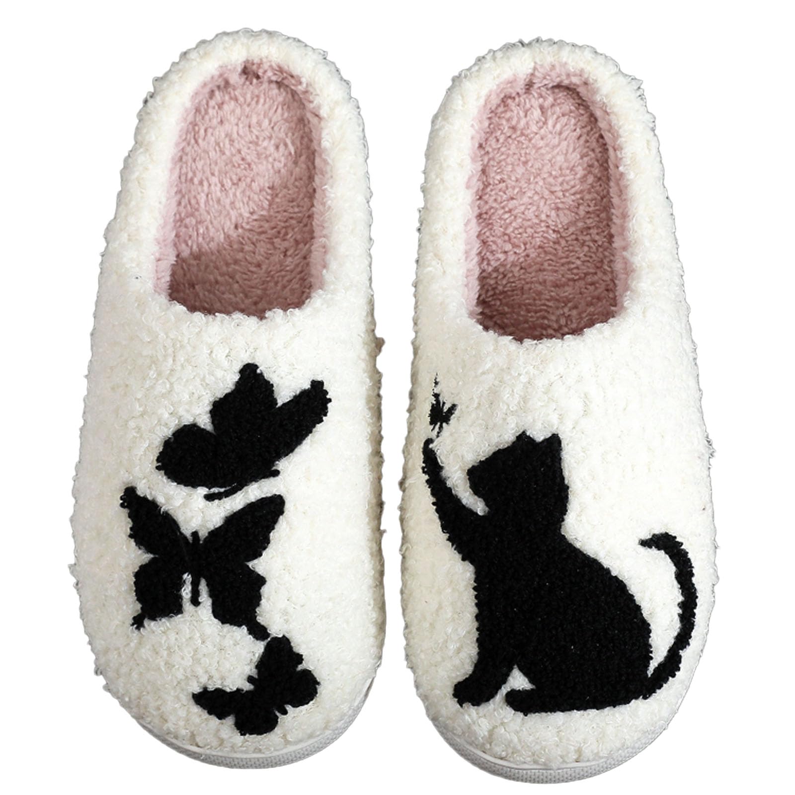 Cute Animal Women Men Home Slippers, Comfy Memory Foam Cloudy Soft House Slippers Plush Home Shoes for Bedroom Living Room Indoor
