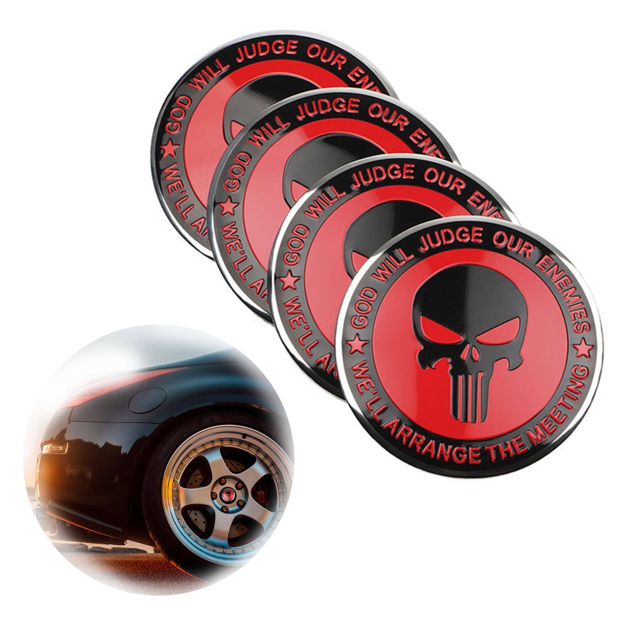 Bmw Centre Caps RXKFIGX 4pcs Skull Wheel Centre Cap Stickers - 56mm ...