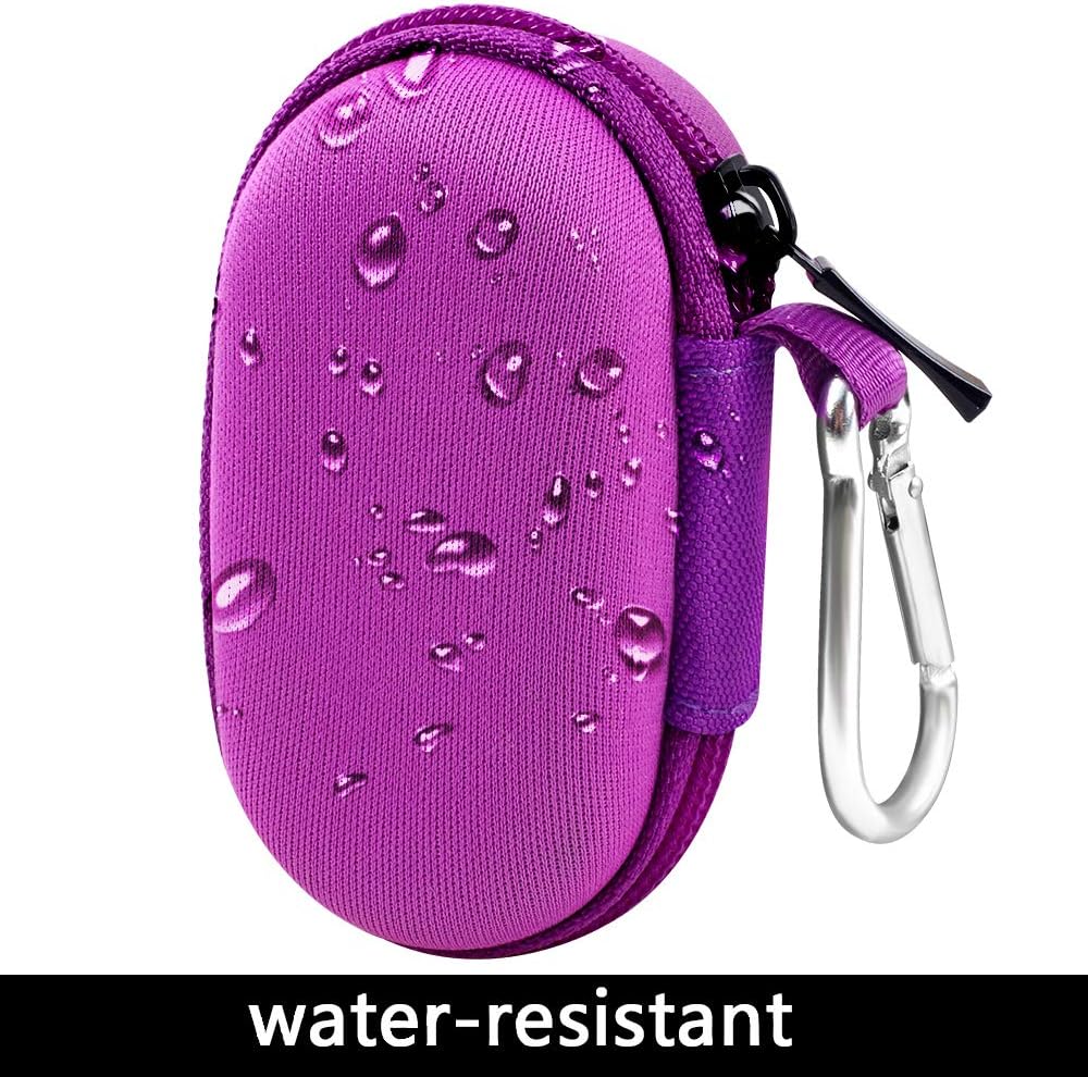 Review Fingertip Pulse Oximeter Case Compatible for Zacurate Pro Series 500DL Blood Oxygen Saturation Monitor, Oxygen Meter Finger Storage Holder for Childrend/Facelake FL400 t. FL350, Box only- Purple