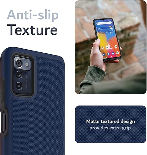 Miniatura 5 de TUDIA DualShield Grip - Funda protectora delgada de doble capa para ZMAX 5G ZMAX 5G, a prueba de golpes, de grado militar, para ZMAX 5G Z7540 (verde
