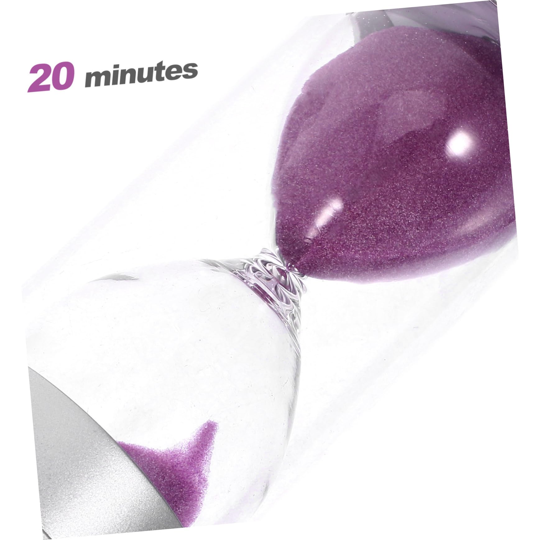 ORFOFE 2 Pezzi 20 20 Minuti Clessidra Timer Per Bambini Bambini Natale Compleanno Casa Ufficio Decorazione Argento
