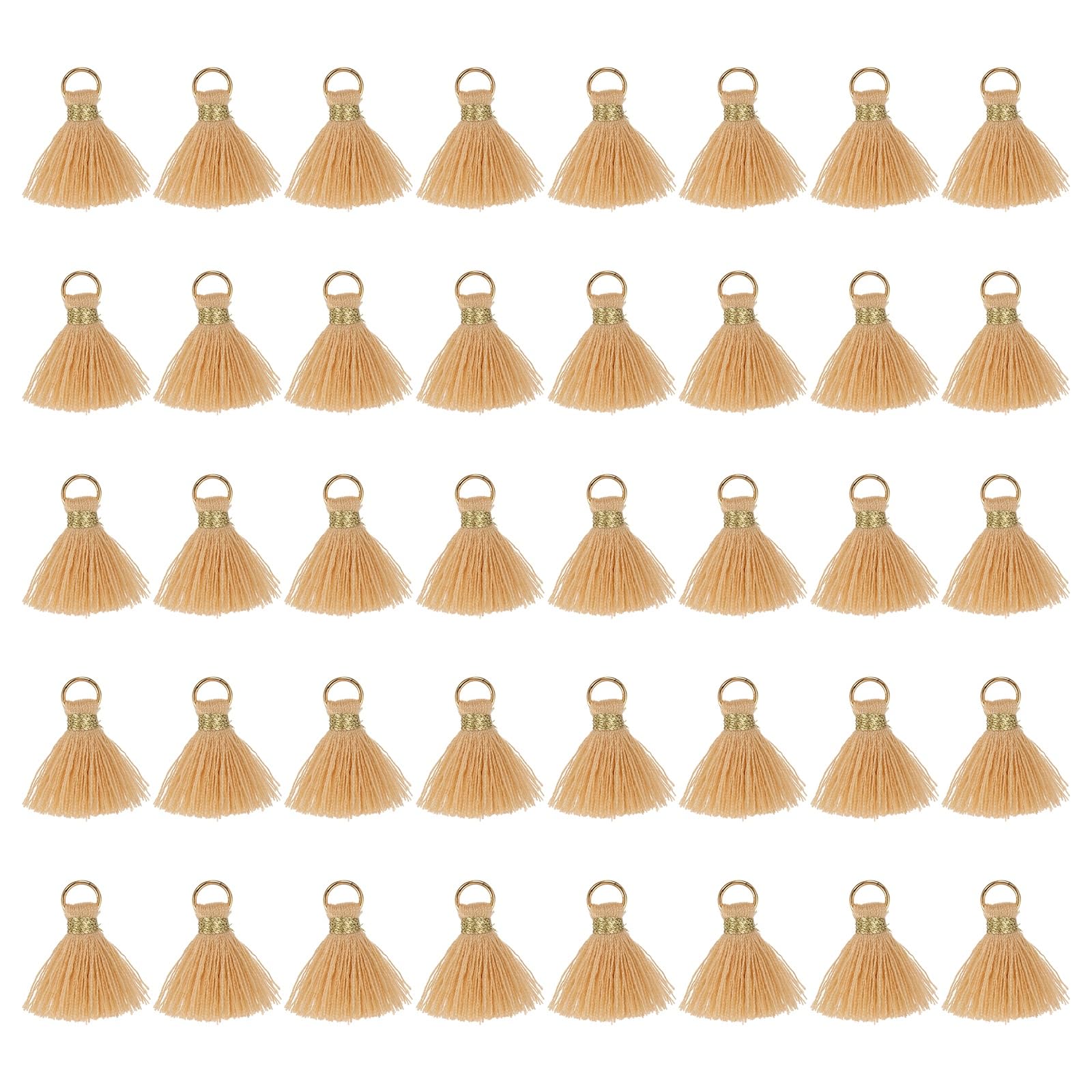 Borlas de manualidades caqui claro para decorar invitaciones de boda y recuerdos de eventos