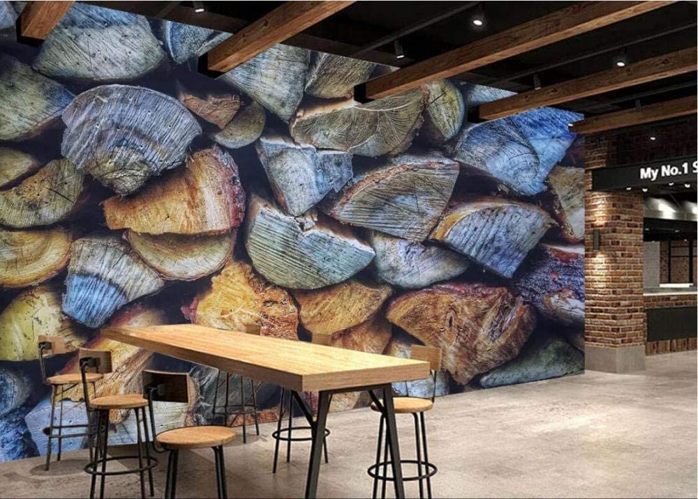 Papel Pintado Mural 3D Bloque De Madera Estaca De Madera Estilo Industrial Papel Pintado Mural 3D Papel Pintado De Pared Carteles De Pared Pegatina De Pared Borde Autoadhesivo Ladrillo Baño Dormitori